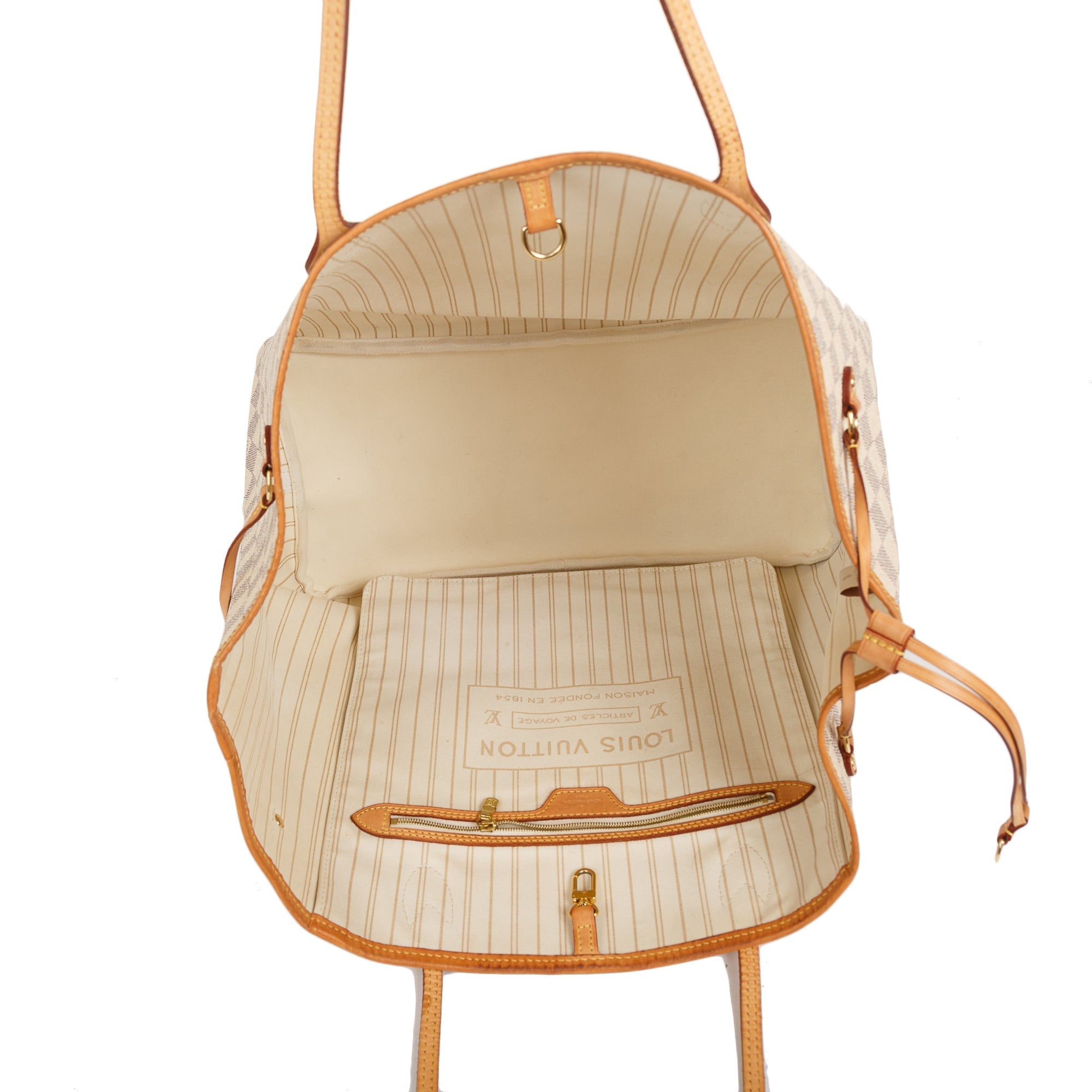 Louis Vuitton Damier Azur Neverfull GM w/ Pouch