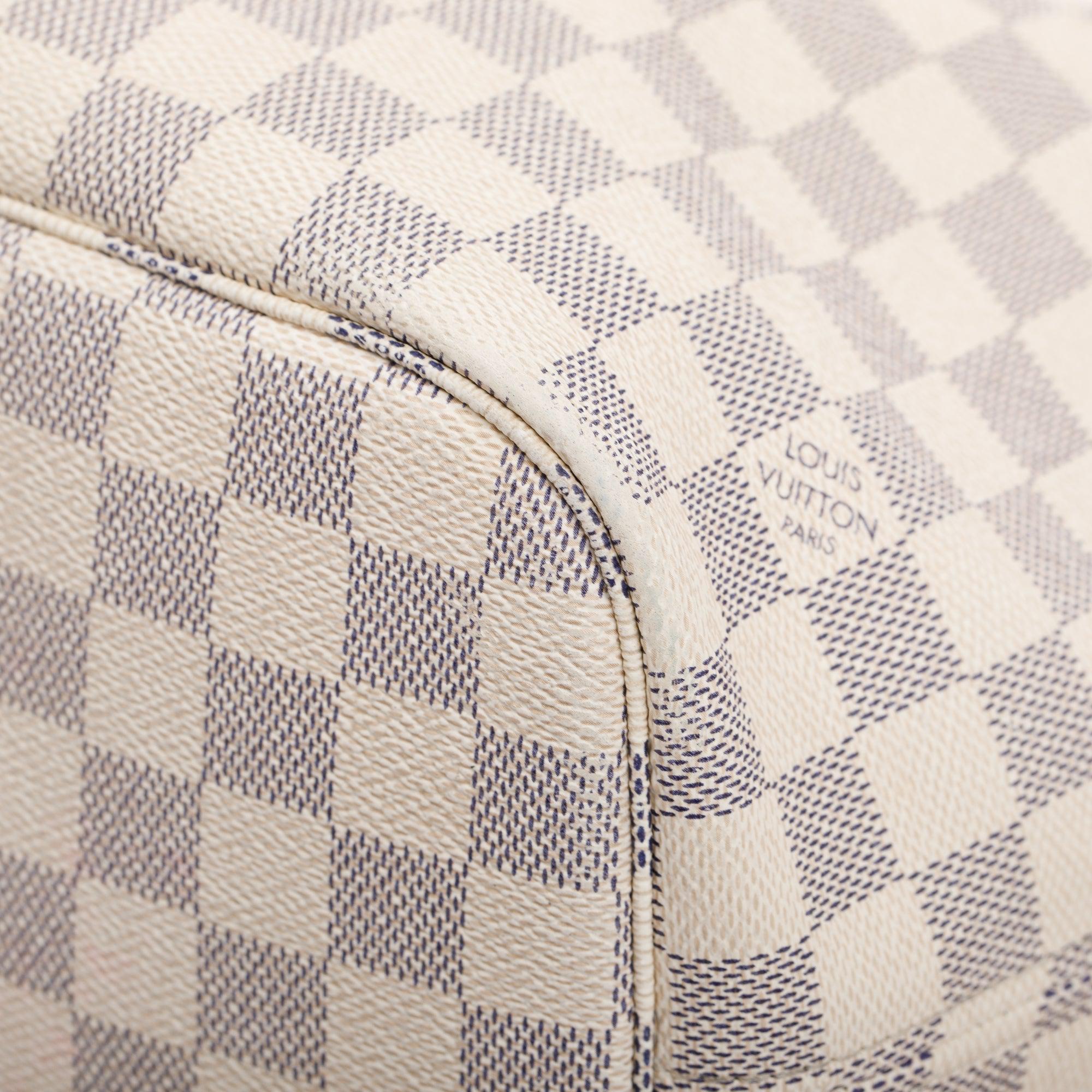 Louis Vuitton Damier Azur Neverfull MM w/ Pouch