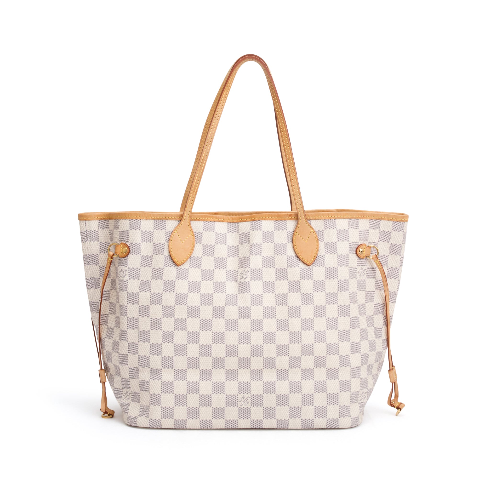 Louis Vuitton Damier Azur Neverfull MM w/ Pouch