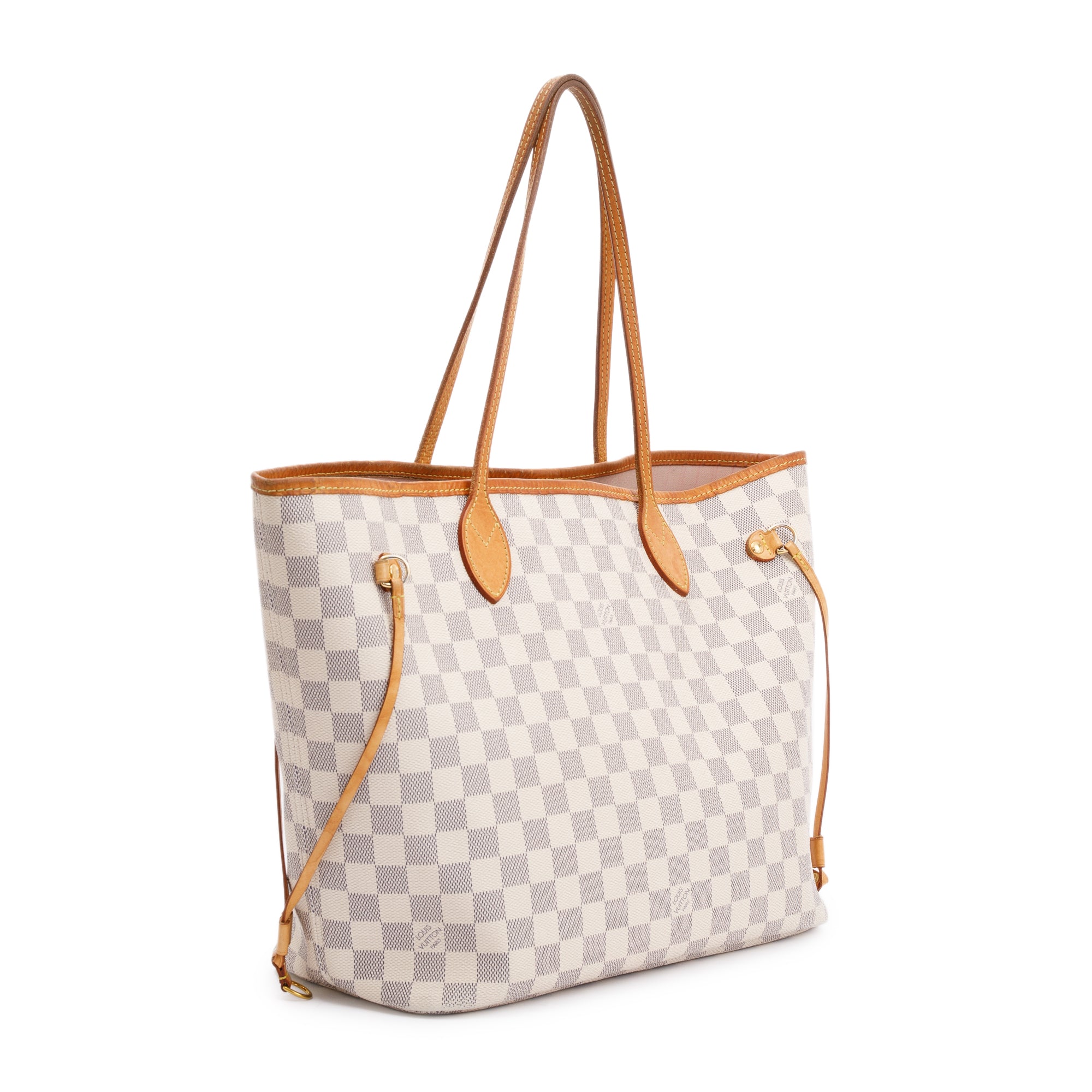 Louis Vuitton Damier Azur Neverfull MM w/ Pouch