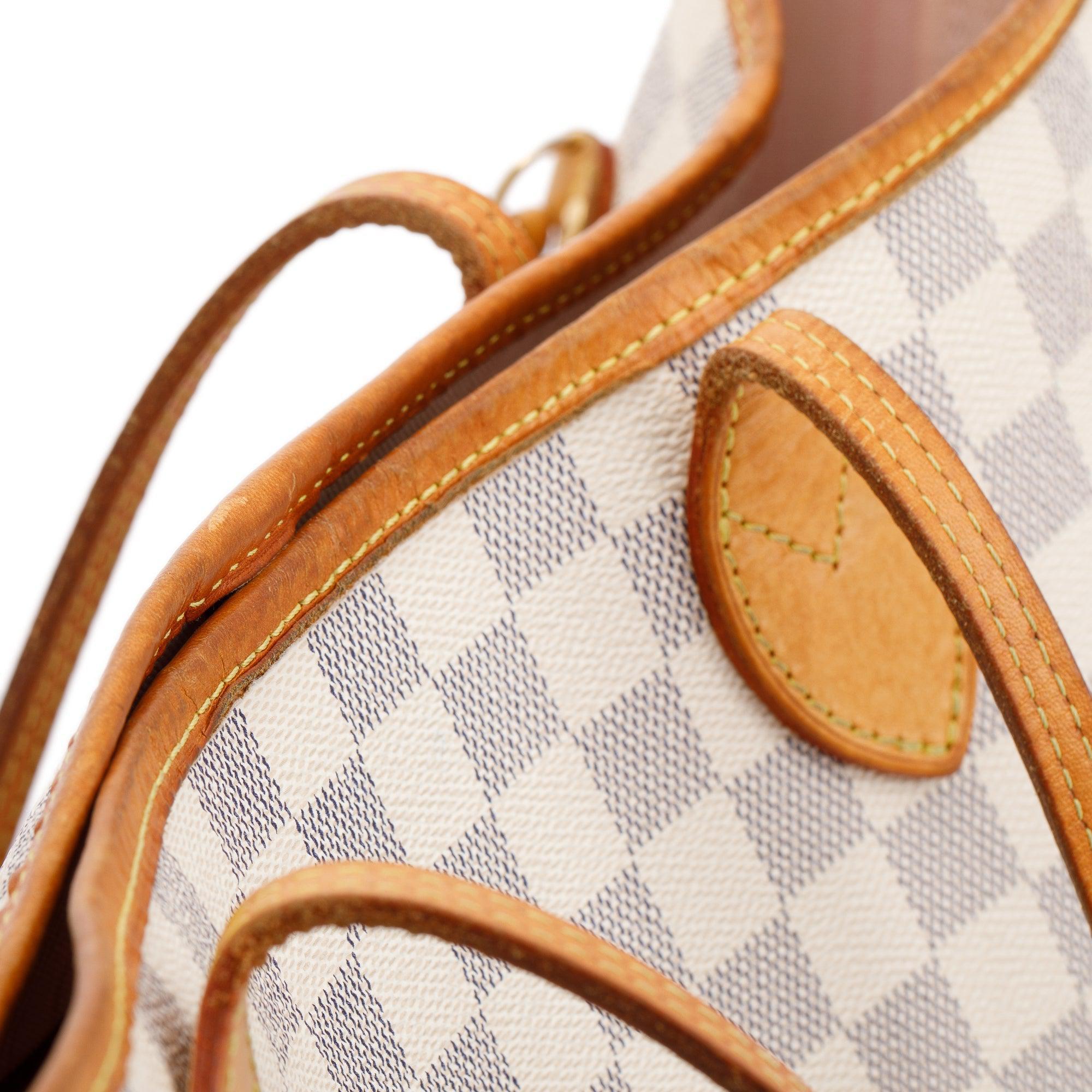 Louis Vuitton Damier Azur Neverfull MM w/ Pouch