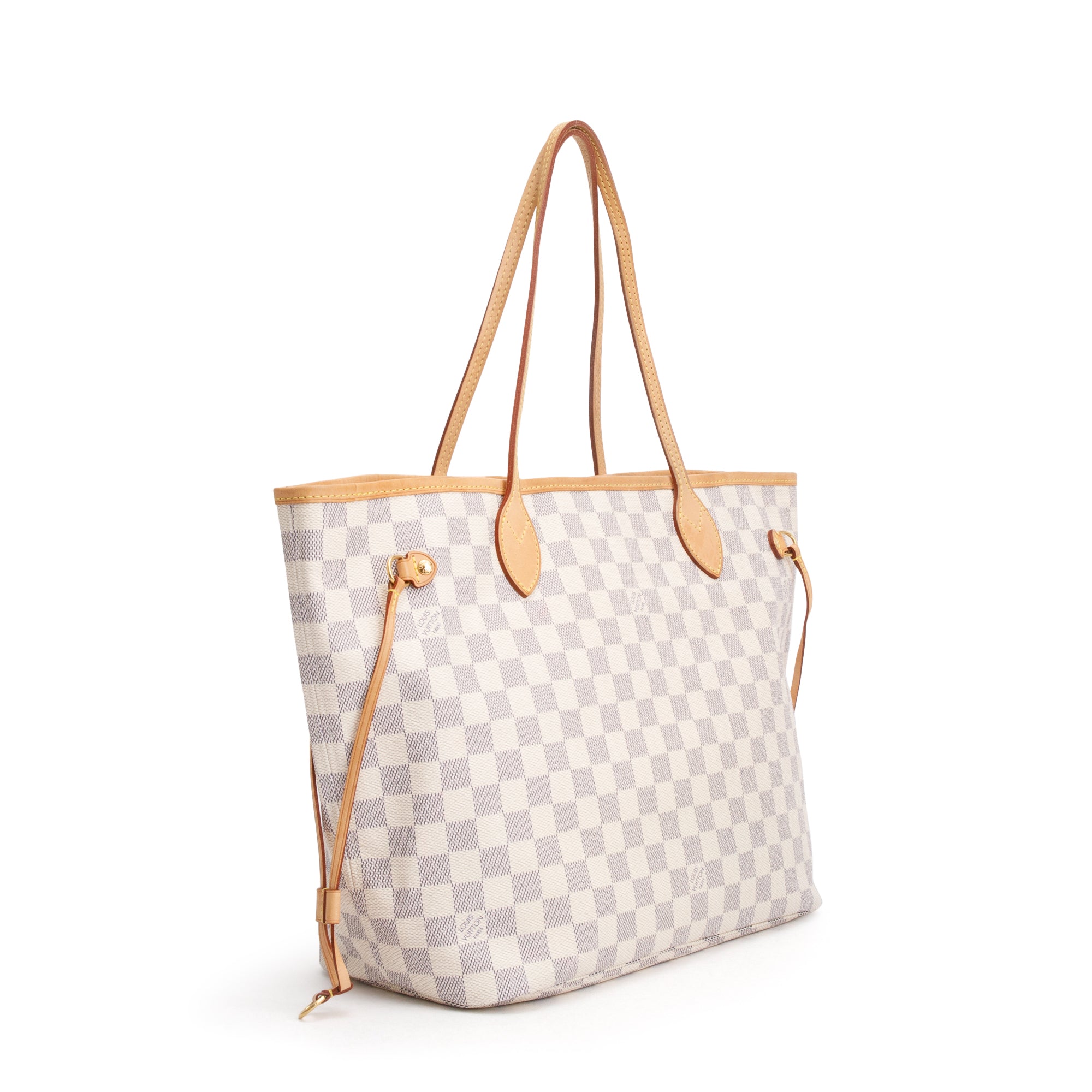 Louis Vuitton Damier Azur Neverfull MM w/ Pouch