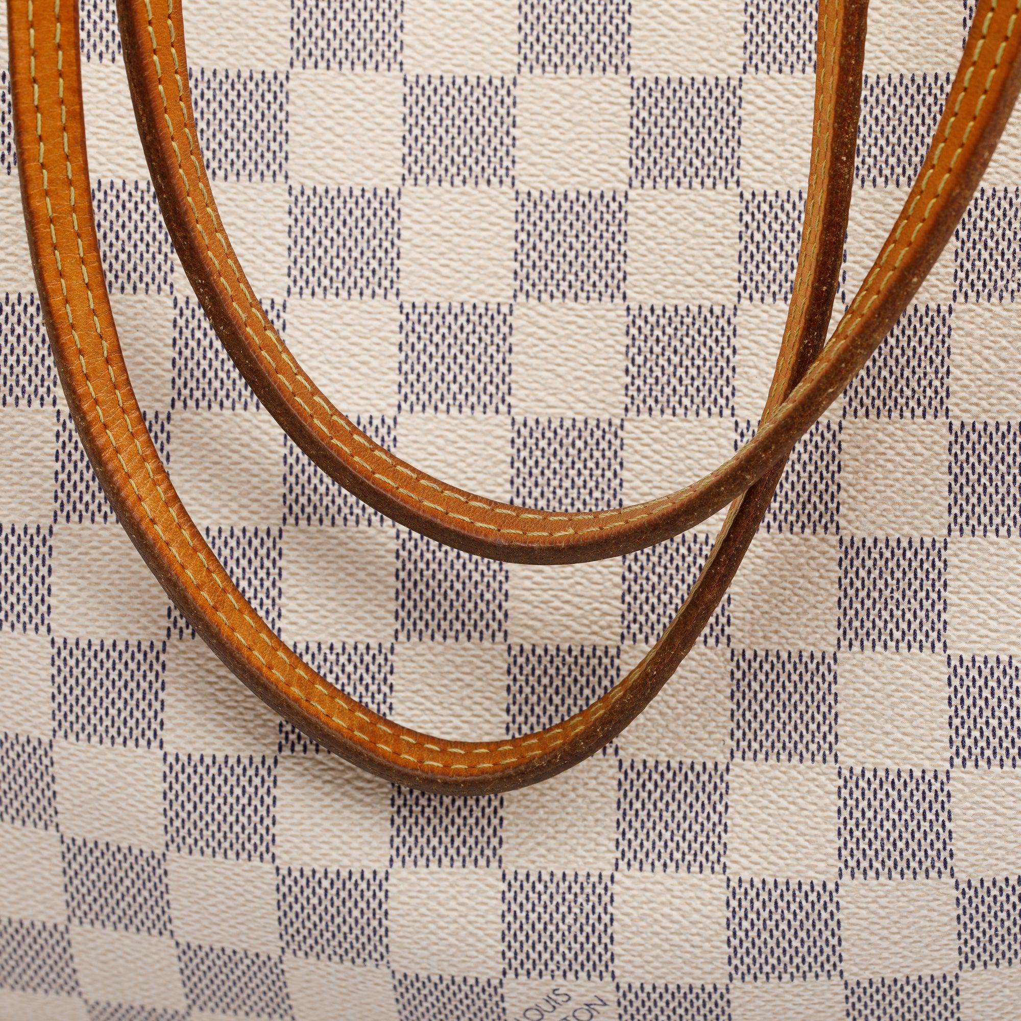 Louis Vuitton Damier Azur Neverfull MM w/ Pouch