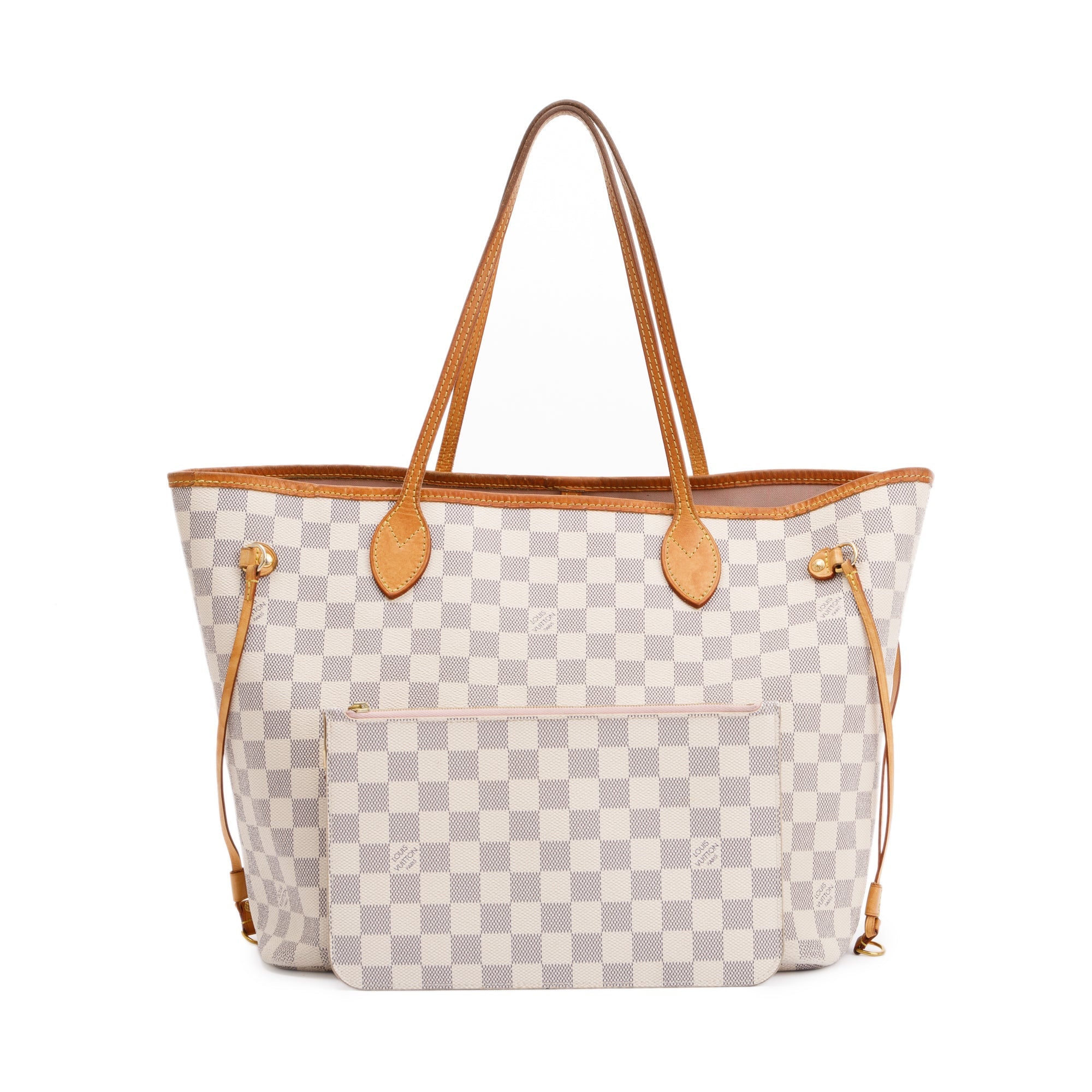 Louis Vuitton Damier Azur Neverfull MM w/ Pouch