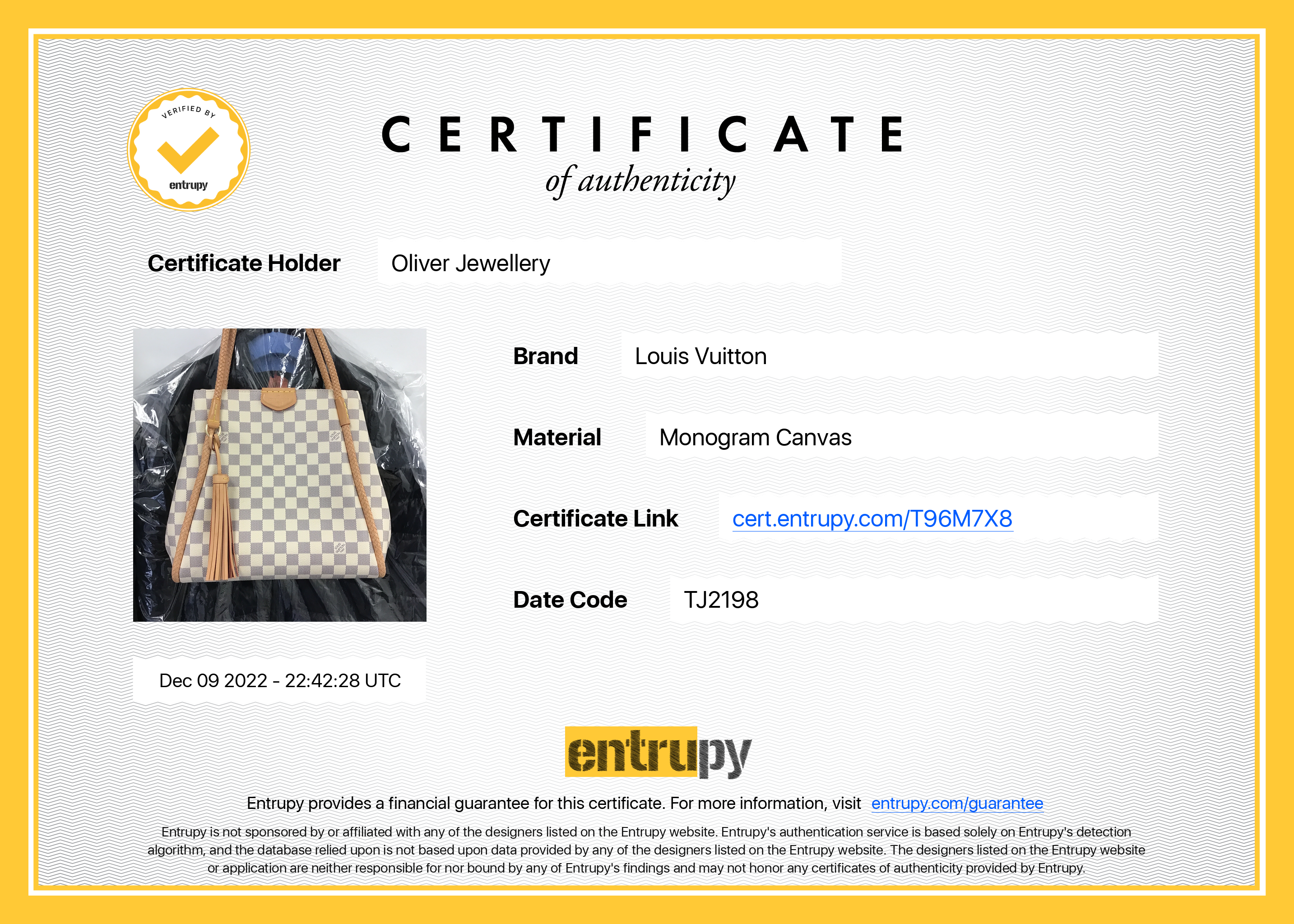 Louis Vuitton Damier Azur Propriano Tote