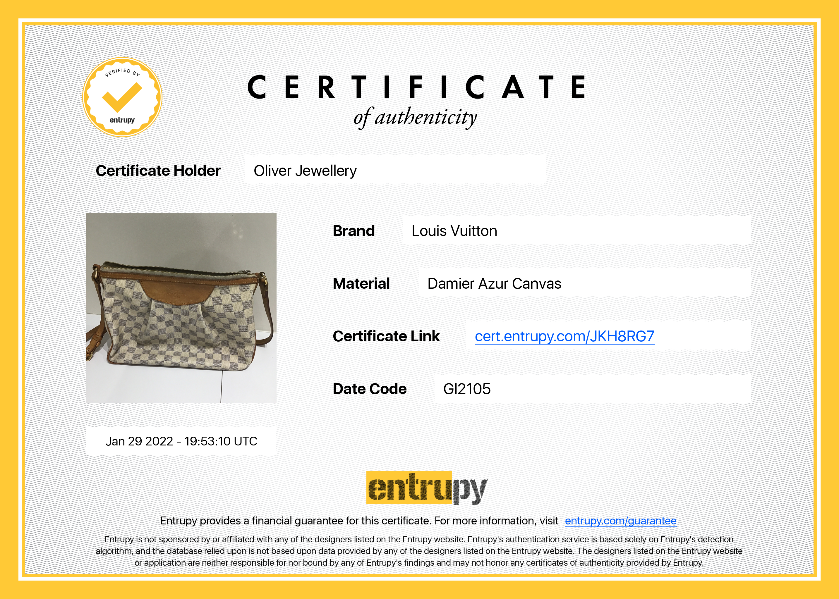 Louis Vuitton Damier Azur Siracusa PM