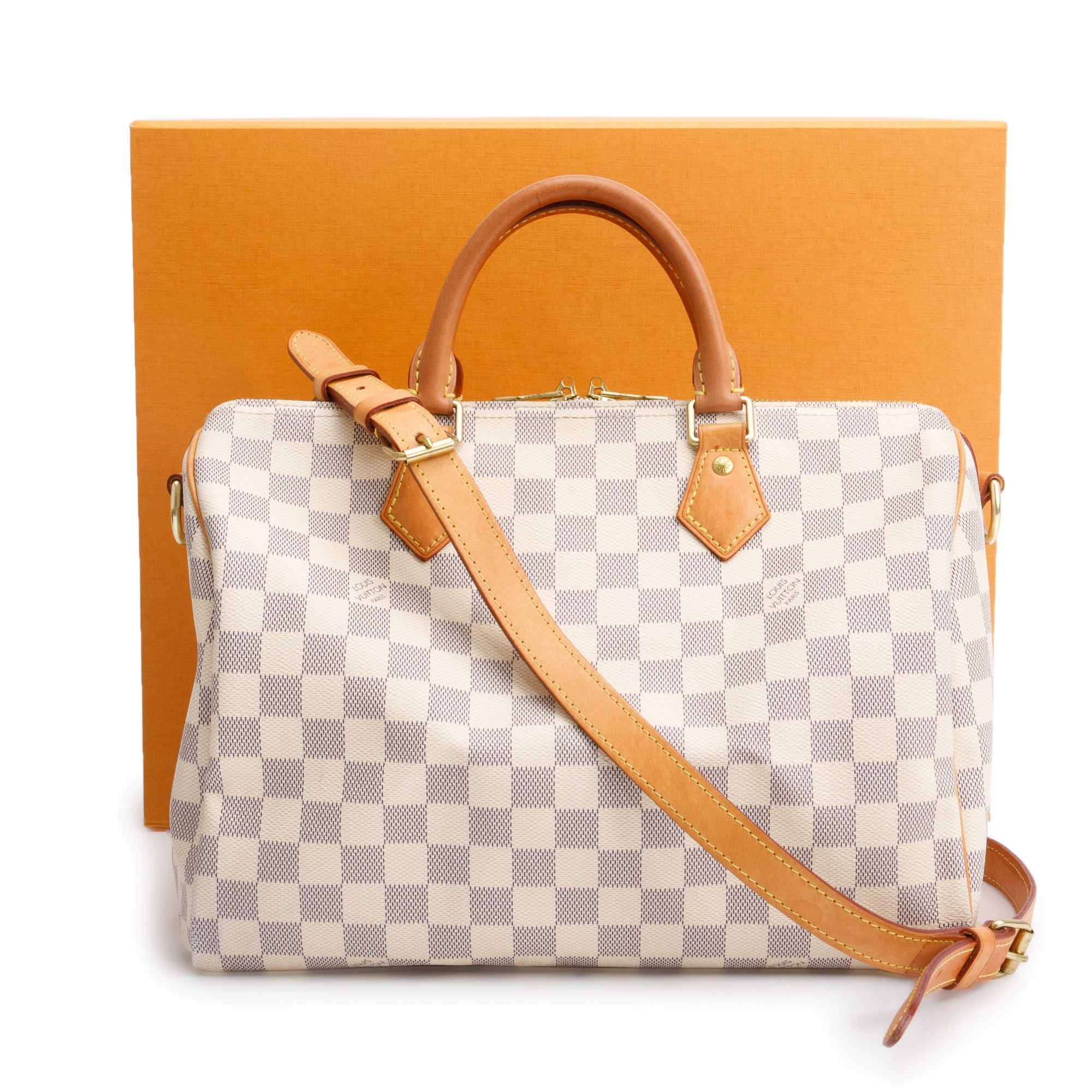 Louis Vuitton Damier Azur Speedy Bandouliere 30 w/ Box