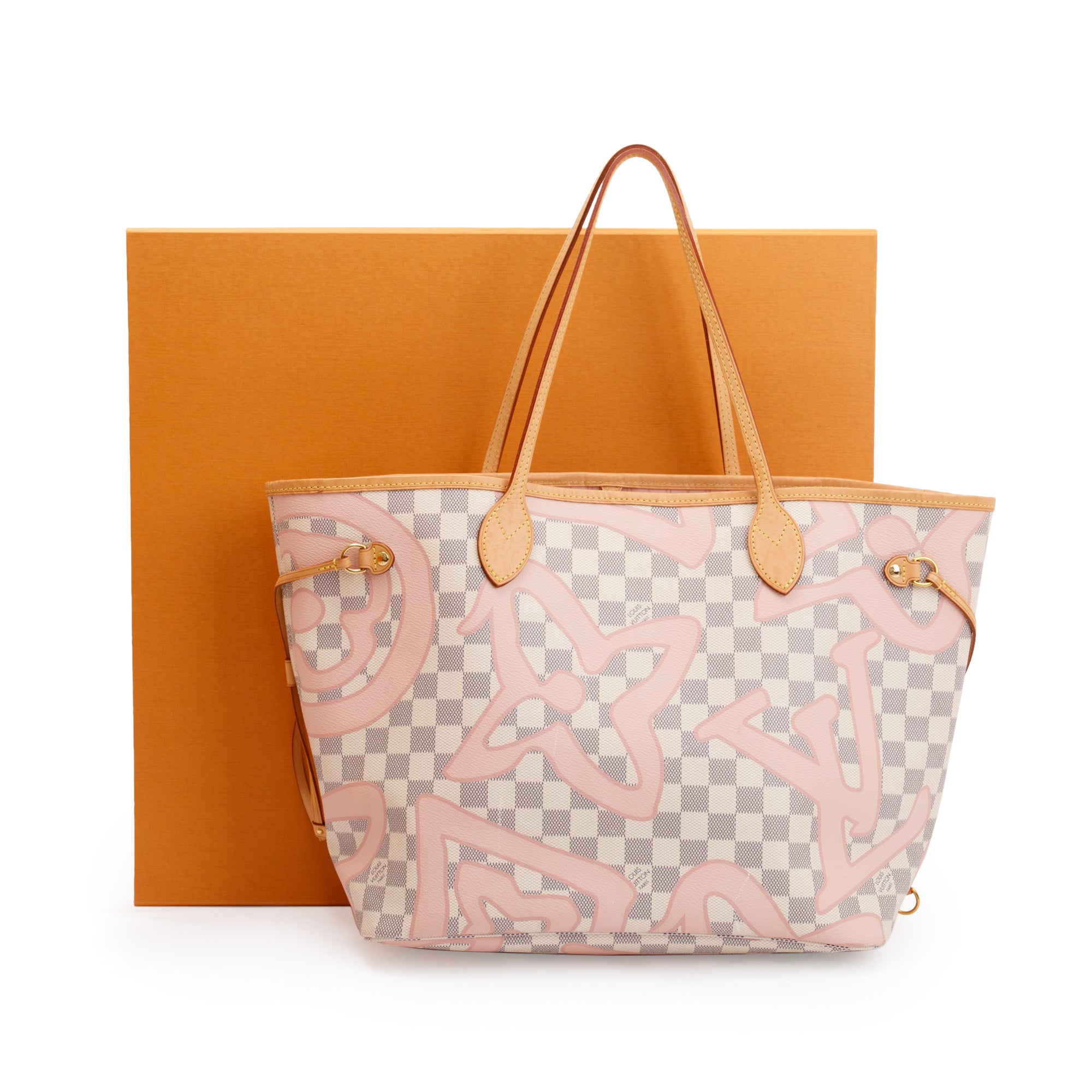 Louis Vuitton Damier Azur Tahitienne Neverfull MM w/ Box