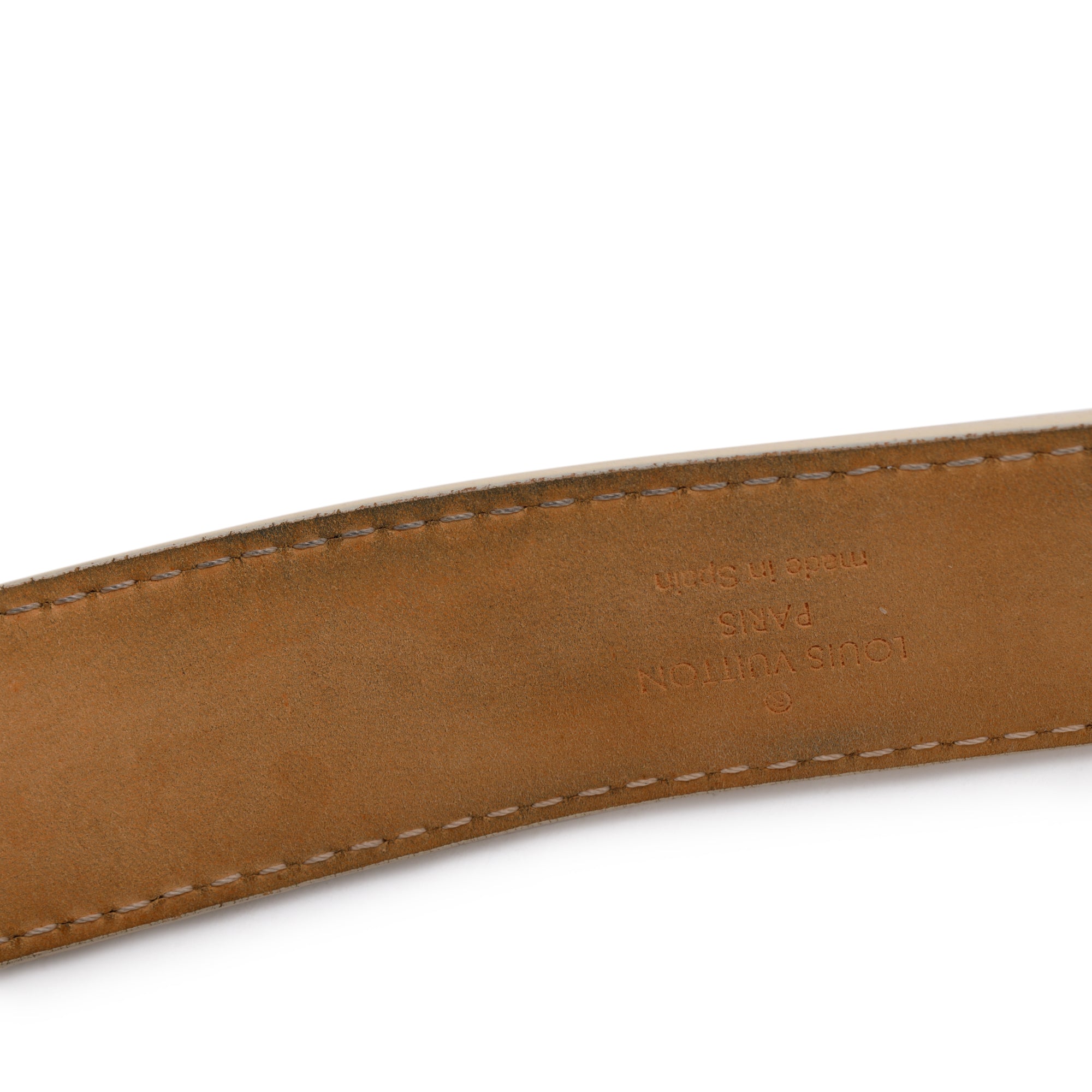 Louis Vuitton Damier Azur Tresor 30MM Belt, Size 85 34 w/ Box