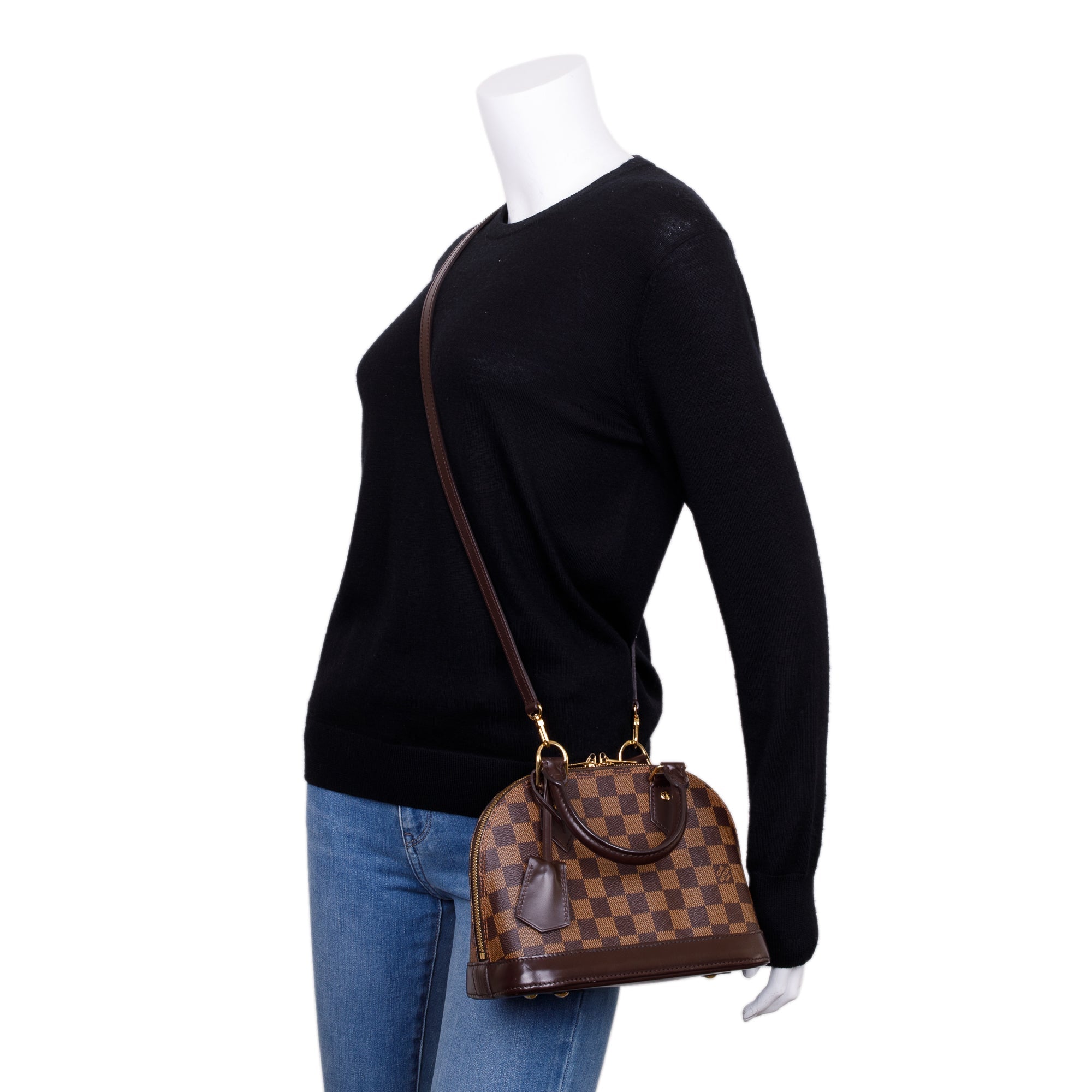 Louis Vuitton Damier Ebene Alma BB w/ Strap