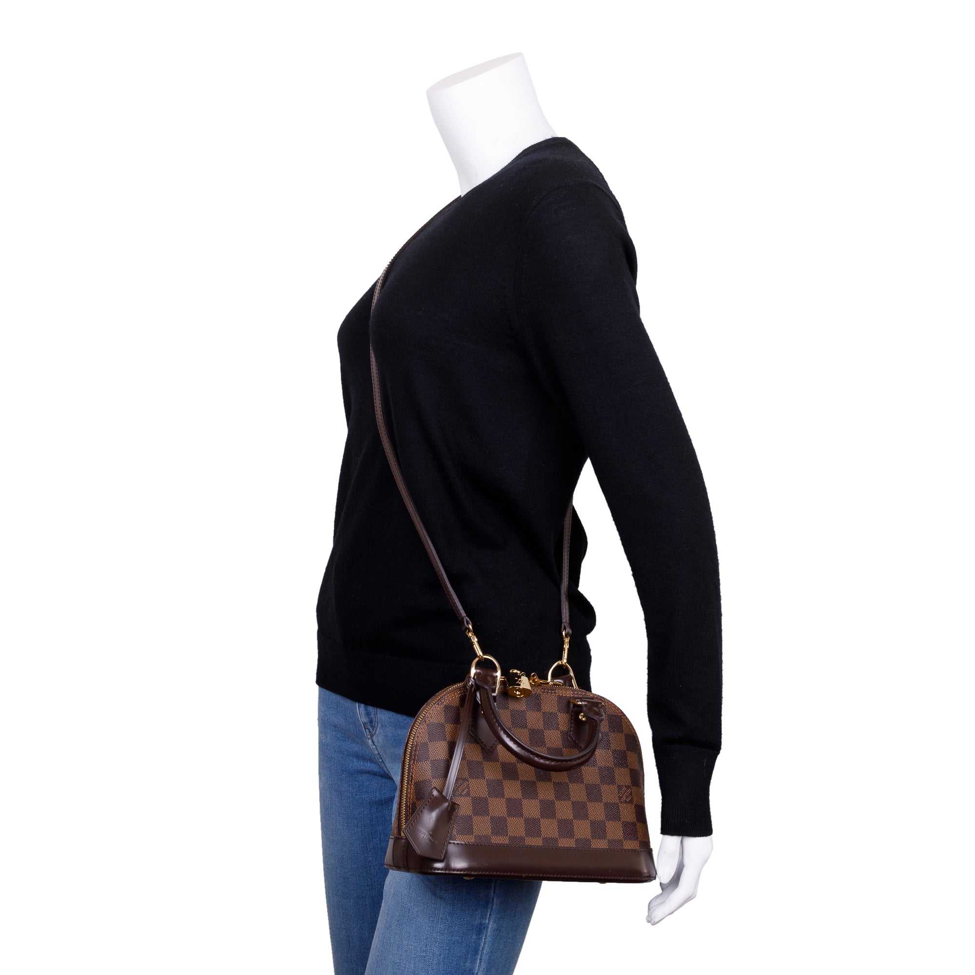 Louis Vuitton Damier Ebene Alma BB w/ Strap
