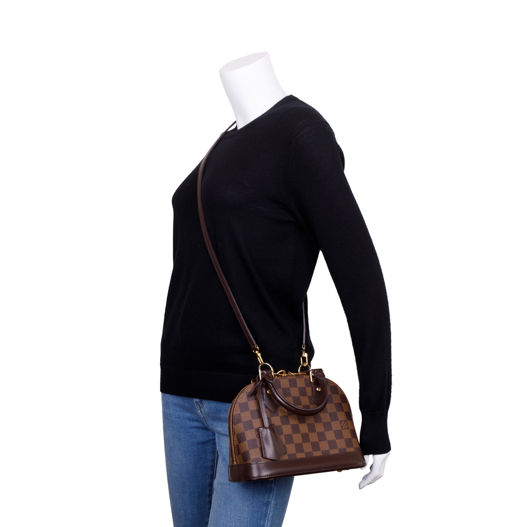 Louis Vuitton Damier Ebene Alma BB w/ Strap