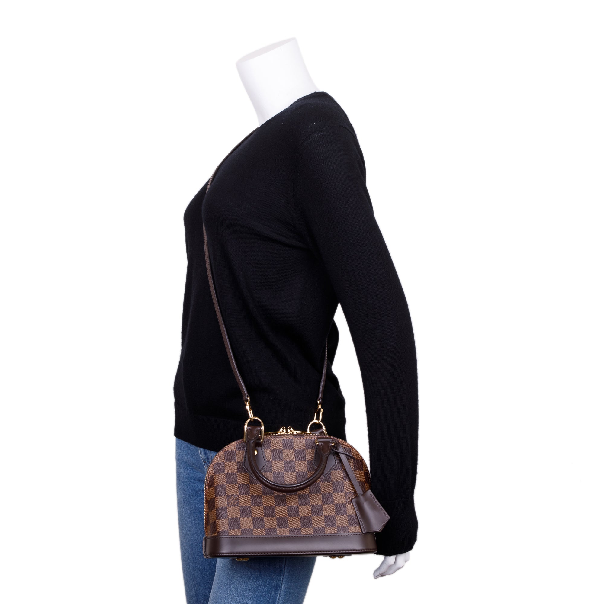 Louis Vuitton Damier Ebene Alma BB w/ Strap