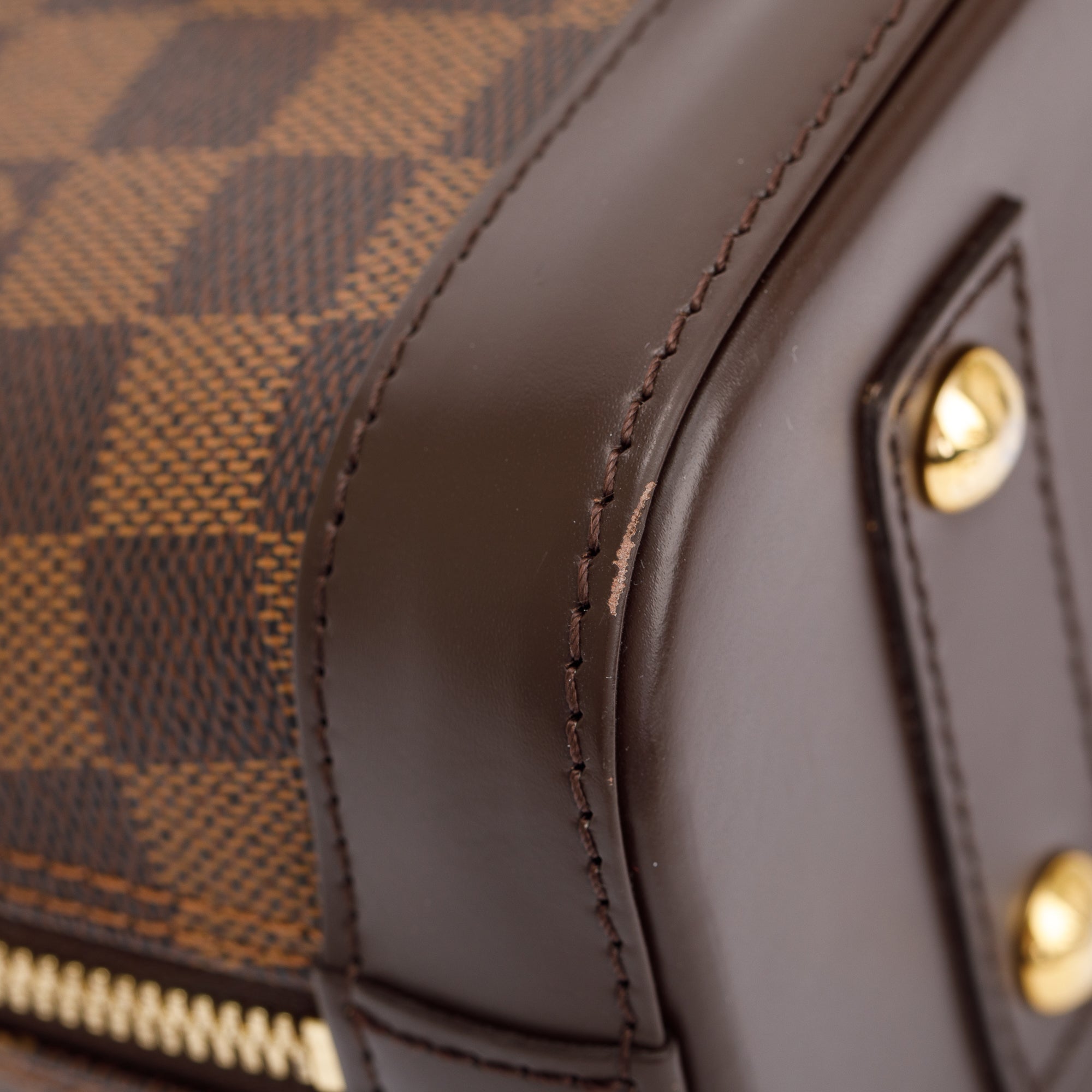 Louis Vuitton Damier Ebene Alma BB w/ Strap