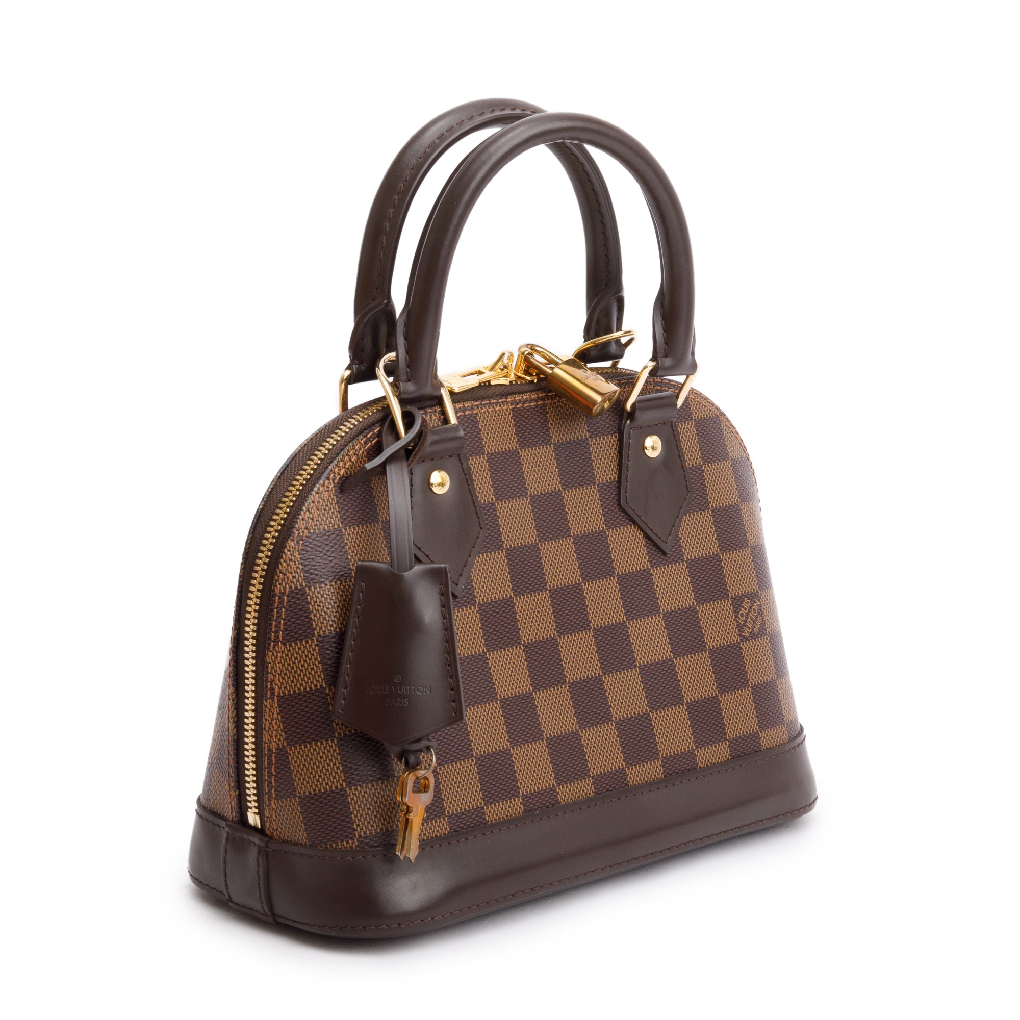 Louis Vuitton Damier Ebene Alma BB w/ Strap, Box & Receipt