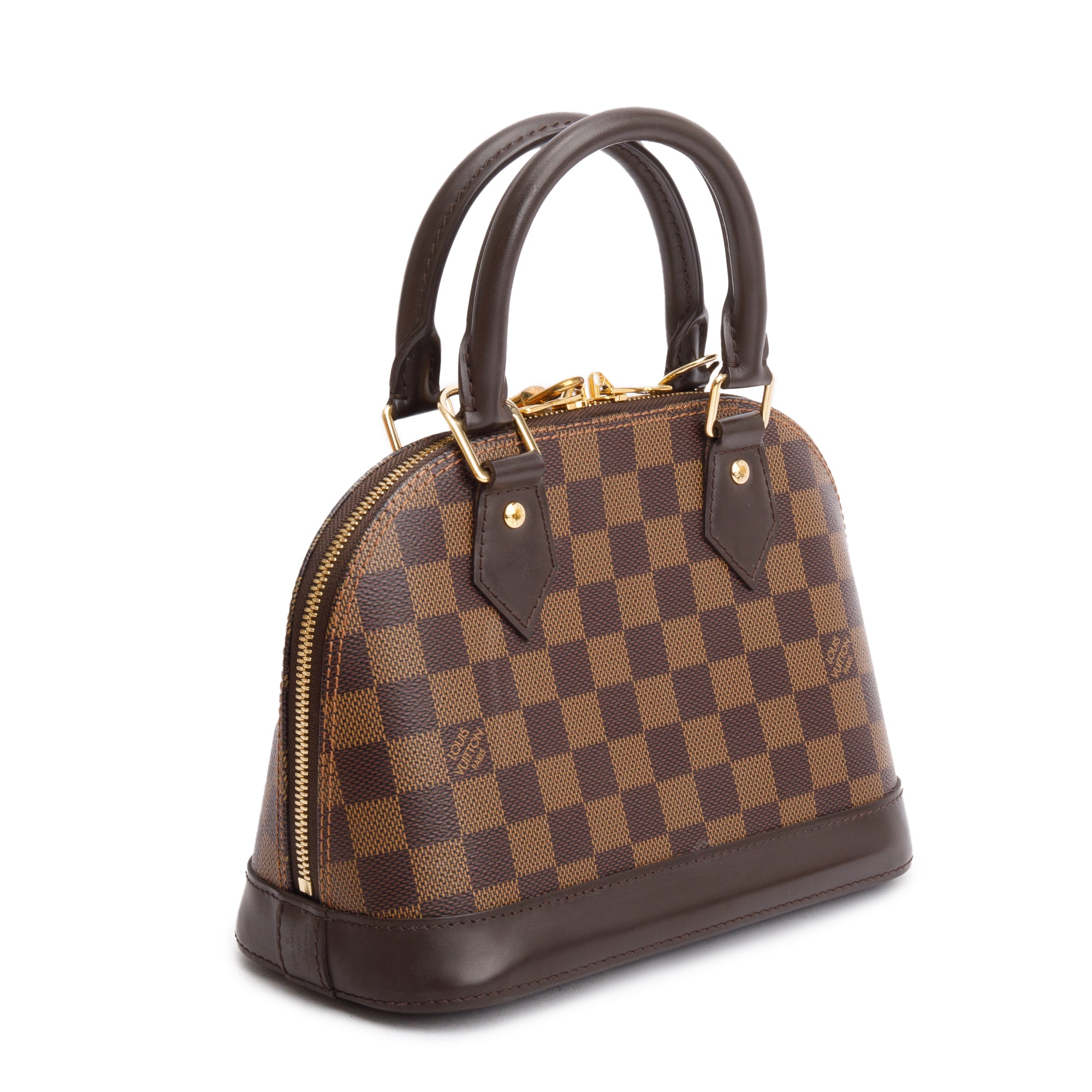 Louis Vuitton Damier Ebene Alma BB w/ Strap, Box & Receipt