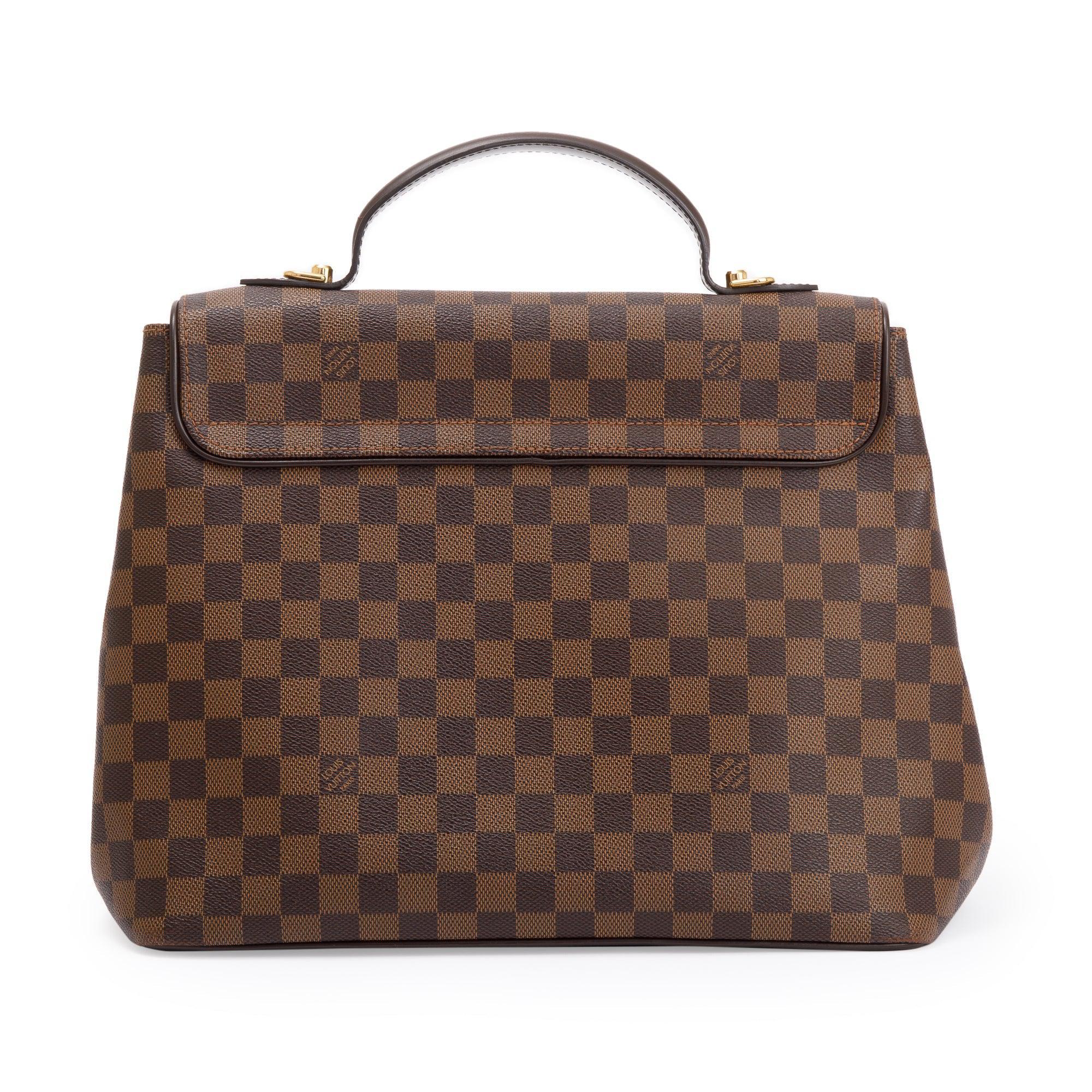 Louis Vuitton Damier Ebene Bergamo GM w/ Strap