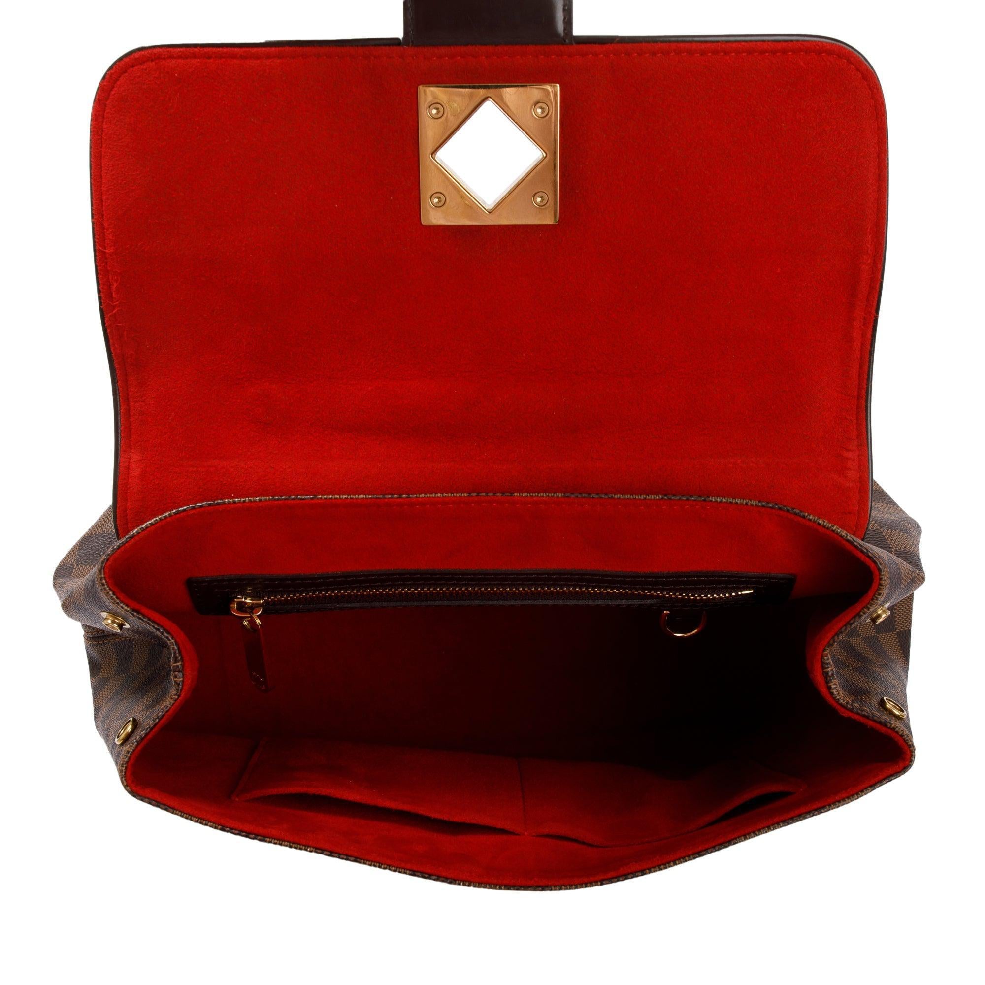 Louis Vuitton Damier Ebene Bergamo MM w/ Strap