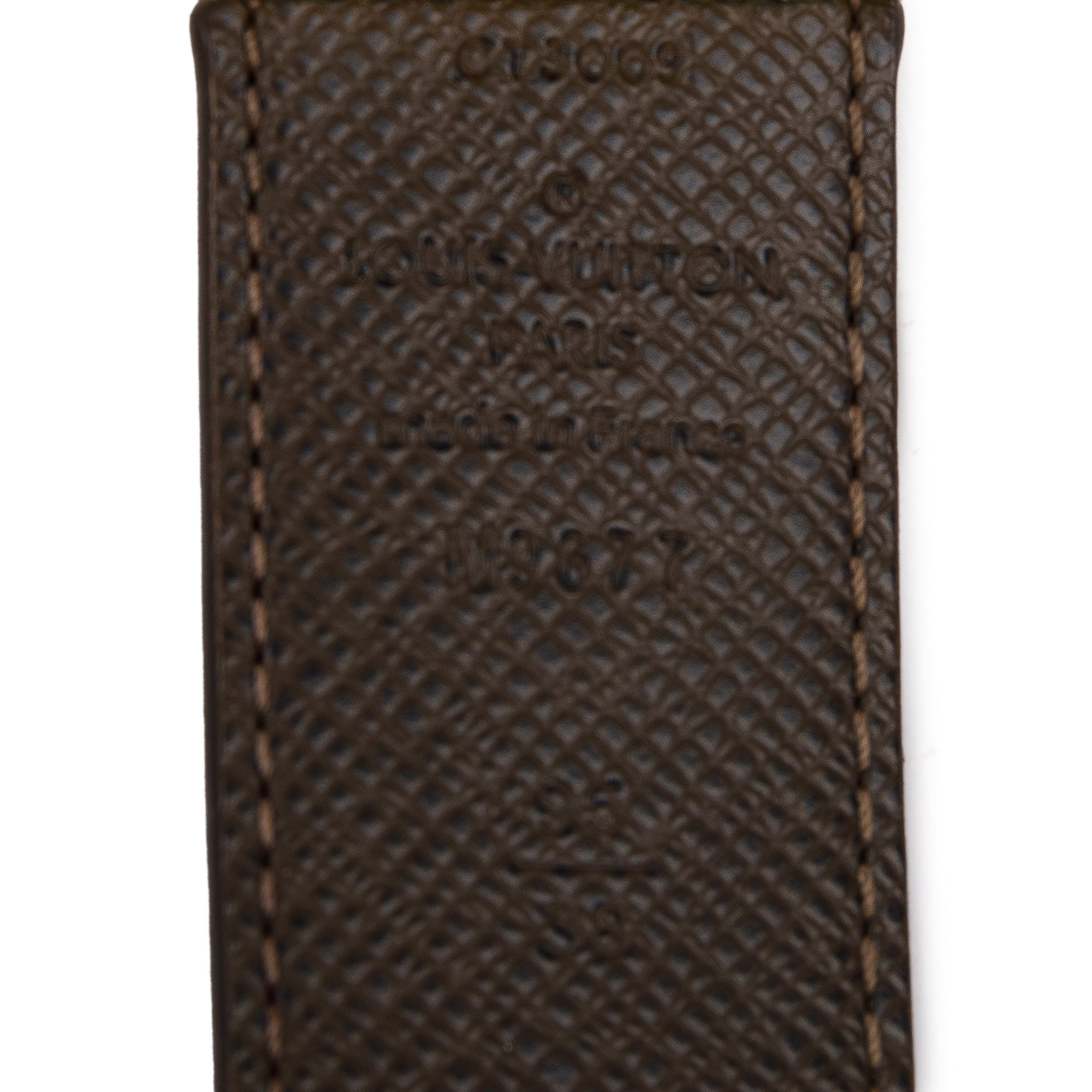 Louis Vuitton Damier Ebene Brown Calfskin Leather Reversible Inventeur Belt 95 38