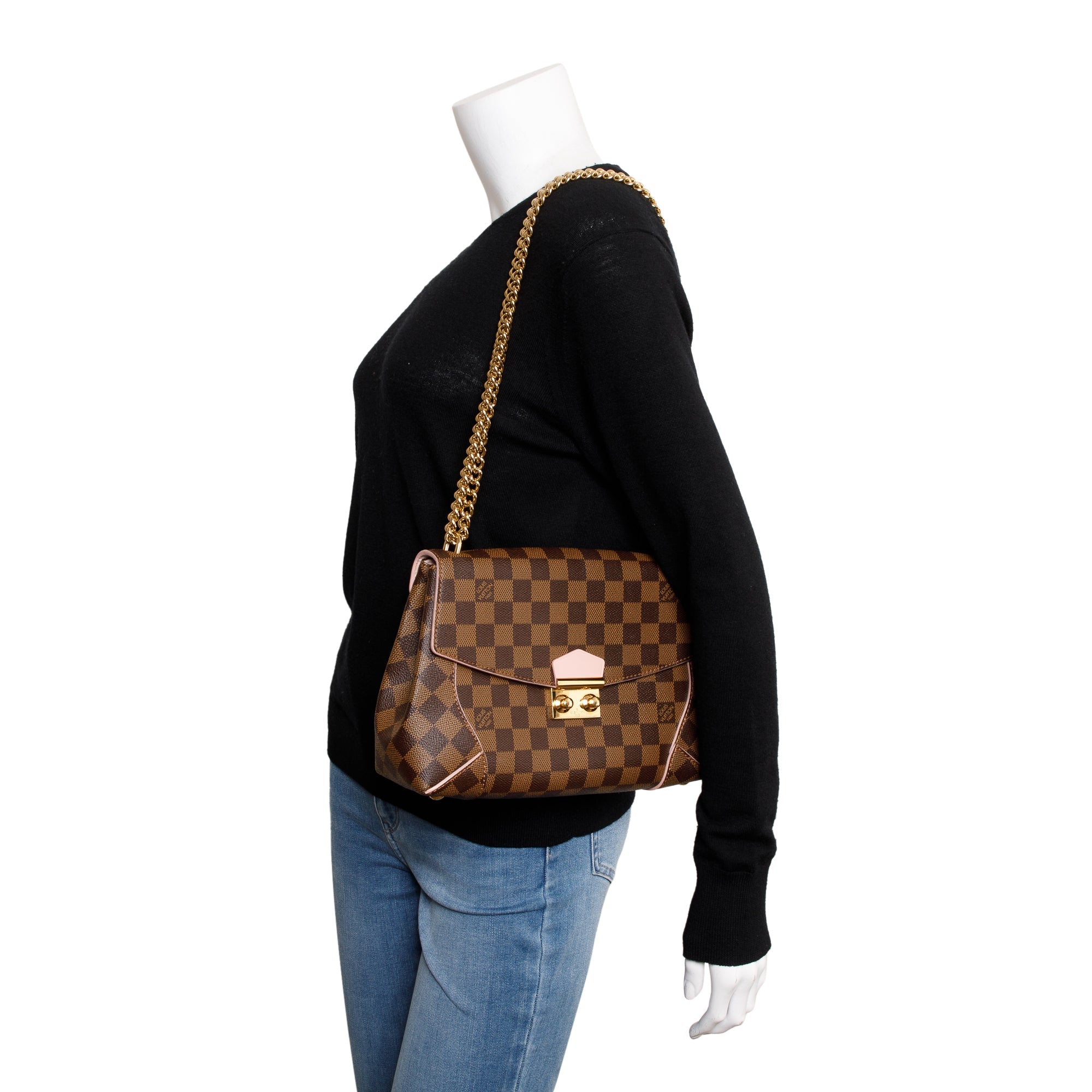 Louis Vuitton Damier Ebene Caissa Clutch