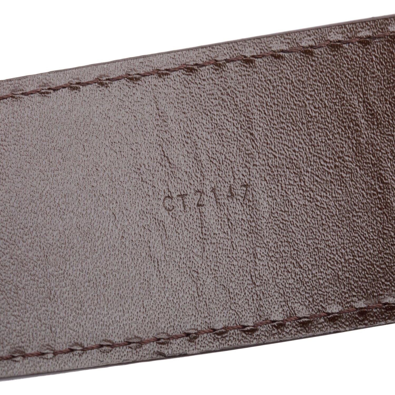 Louis Vuitton Damier Ebene Canvas LV Initiales 40 MM Belt, Size 100 40