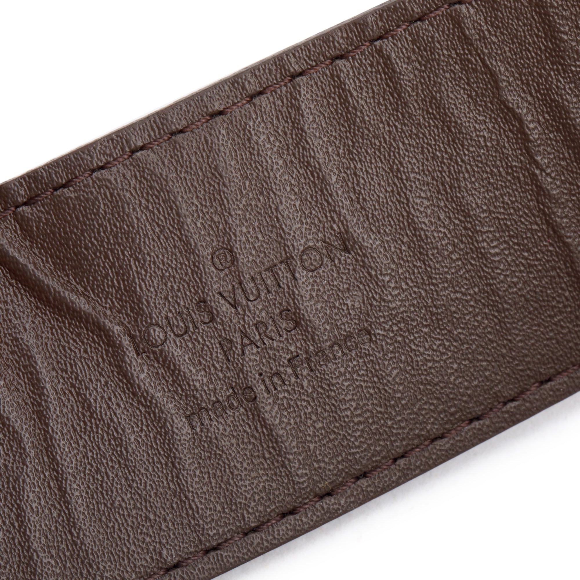 Louis Vuitton Damier Ebene Canvas LV Initials 40 MM Belt 90 36 w/ Box