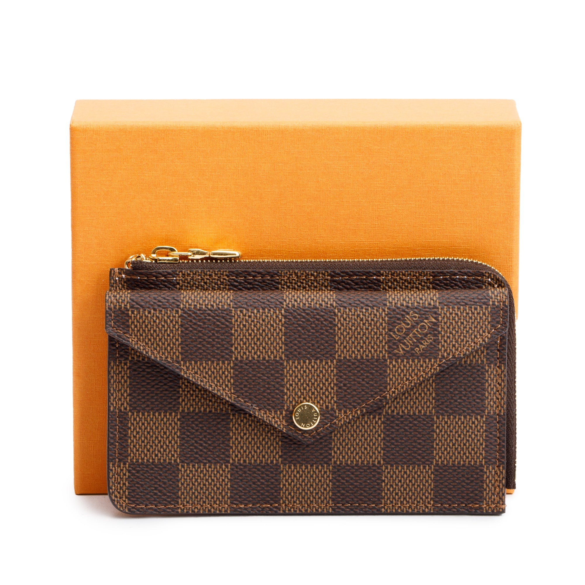 Louis Vuitton Damier Ebene Card Holder Recto Verso w/ Box & Receipt