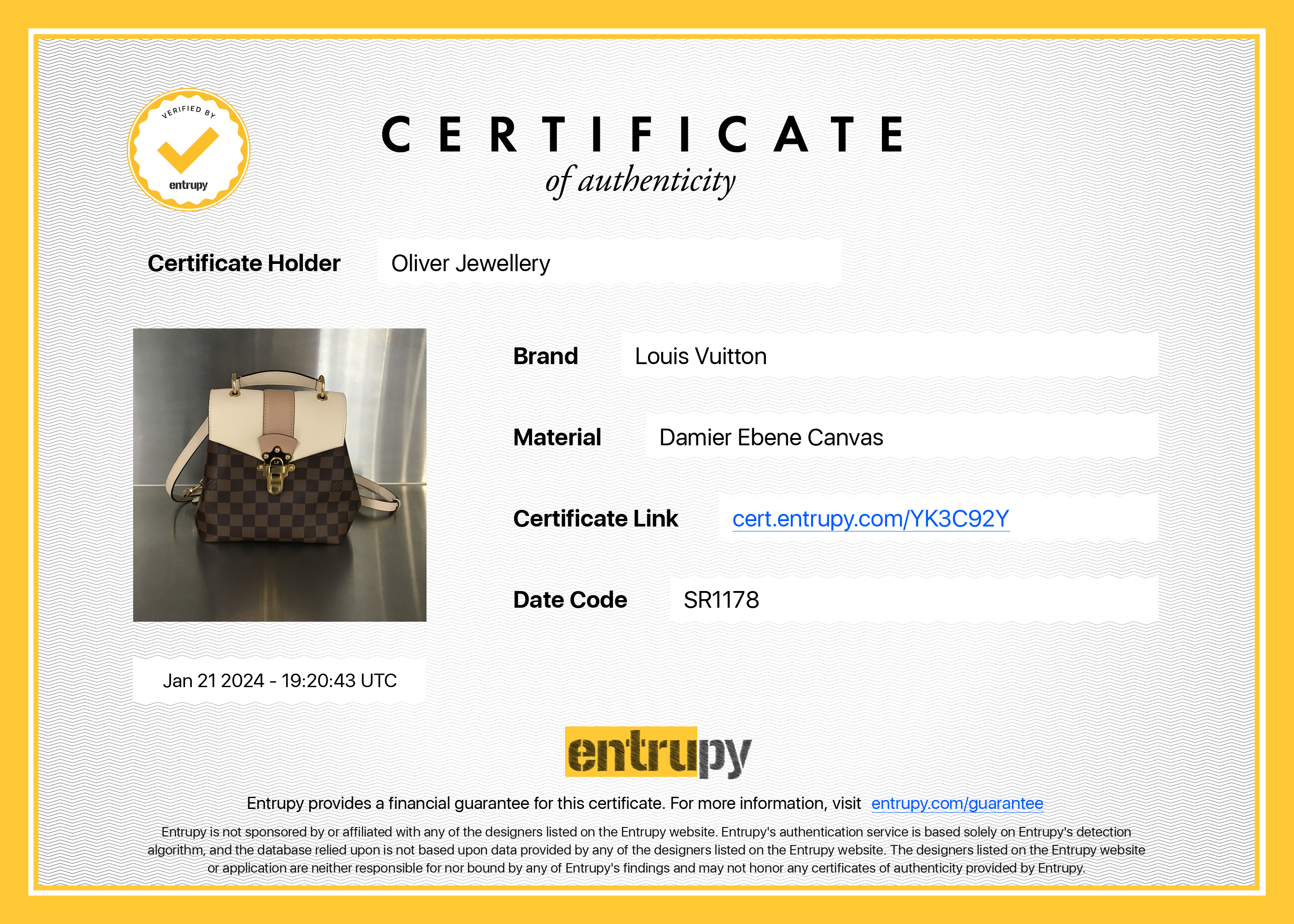 Louis Vuitton Damier Ebene Clapton Convertible Backpack