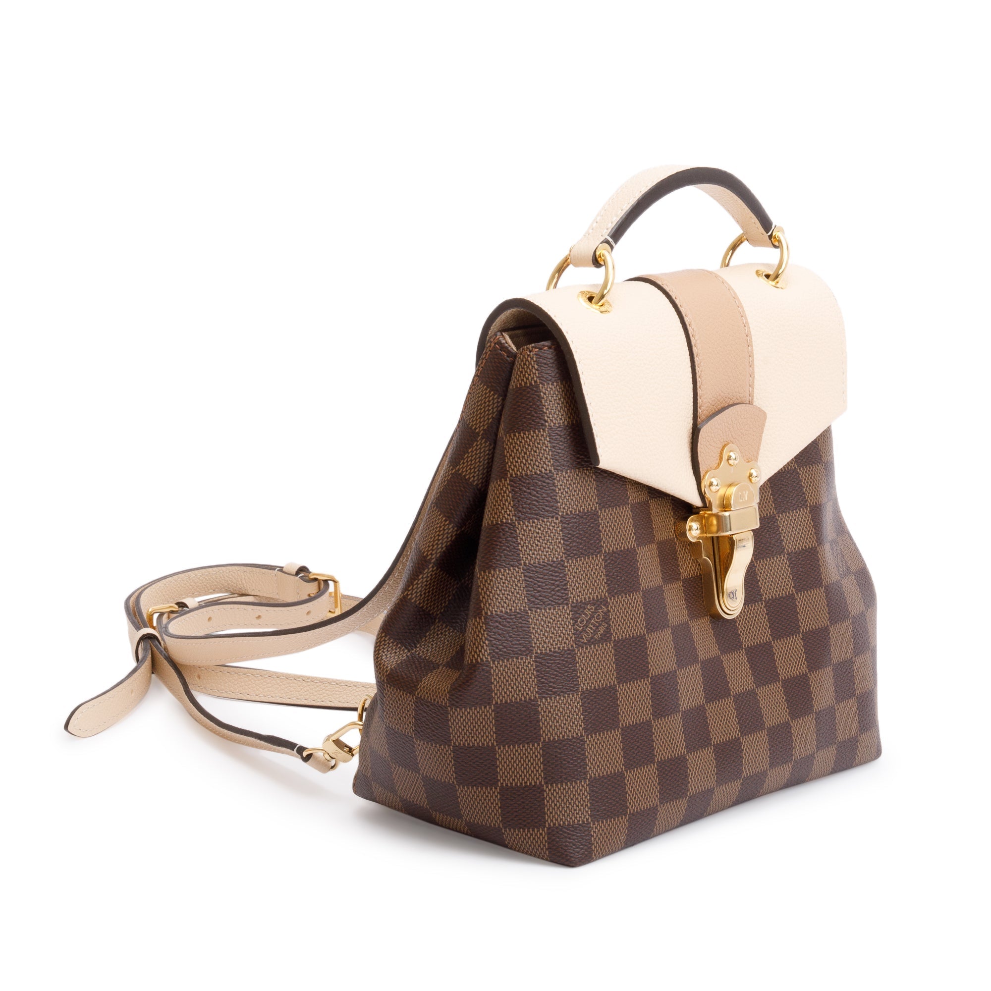Louis Vuitton Damier Ebene Clapton Convertible Backpack w/ Box