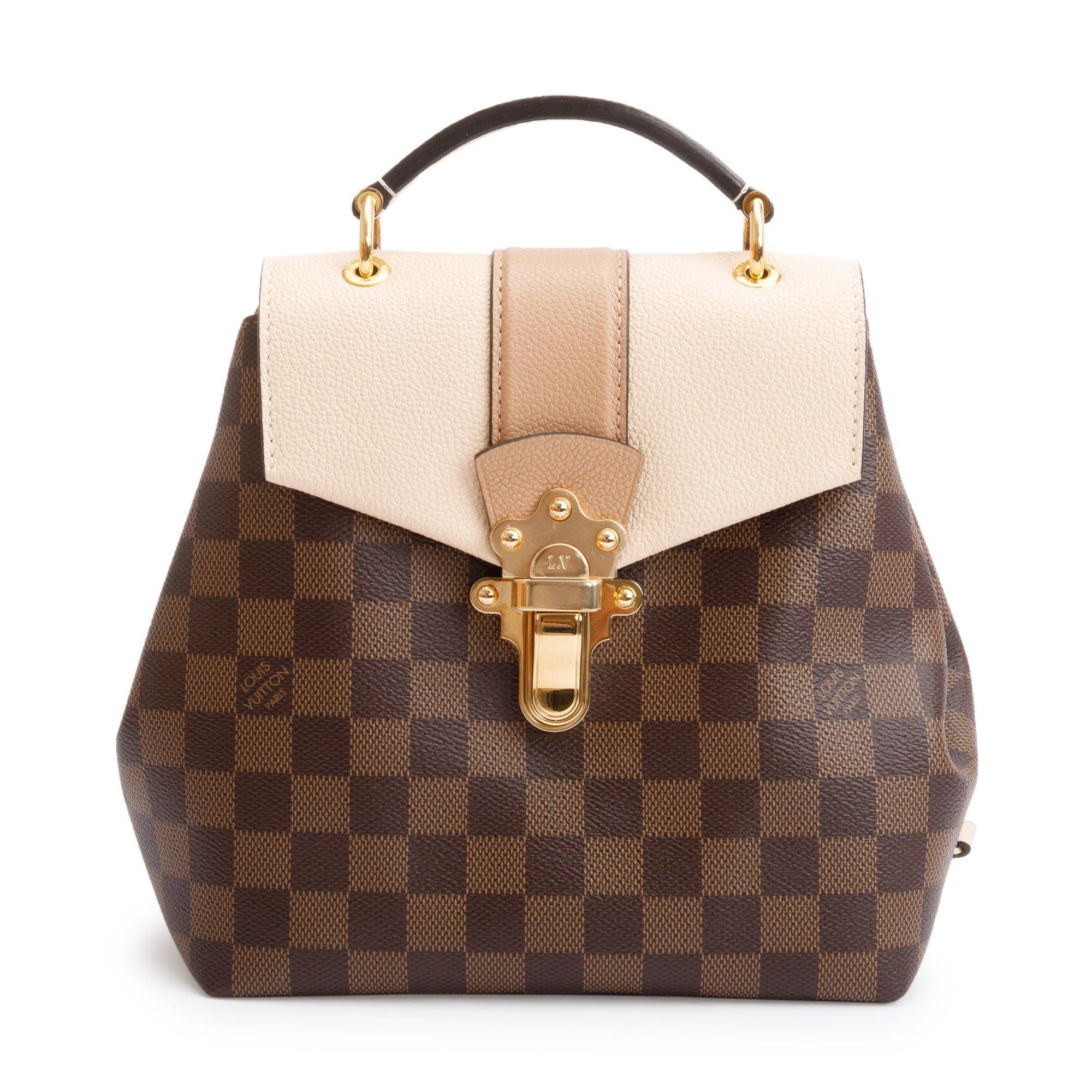 Louis Vuitton Damier Ebene Clapton Convertible Backpack w/ Box