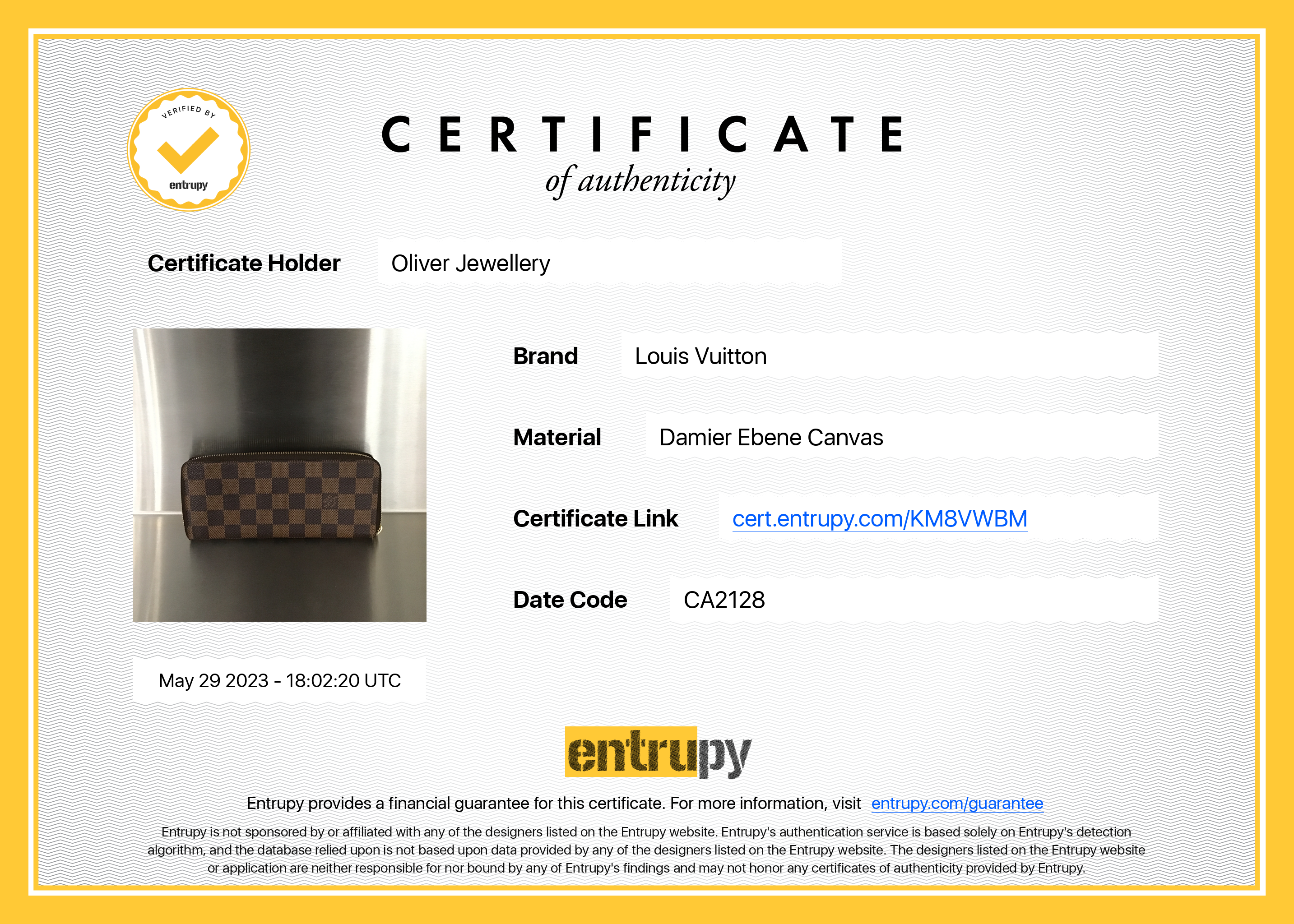 Louis Vuitton Damier Ebene Clemence Wallet