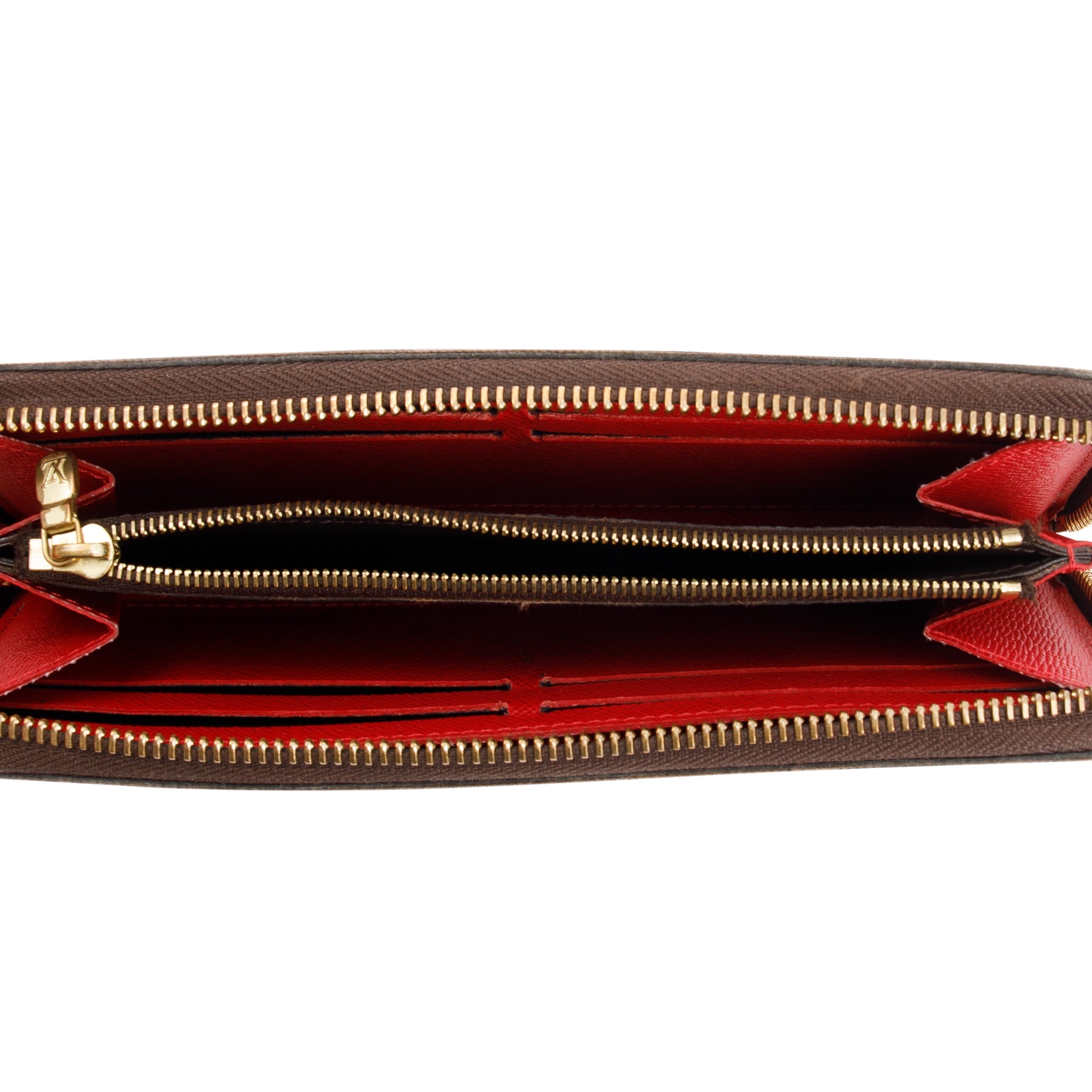 Louis Vuitton Damier Ebene Clemence Wallet w/ Box & Receipt