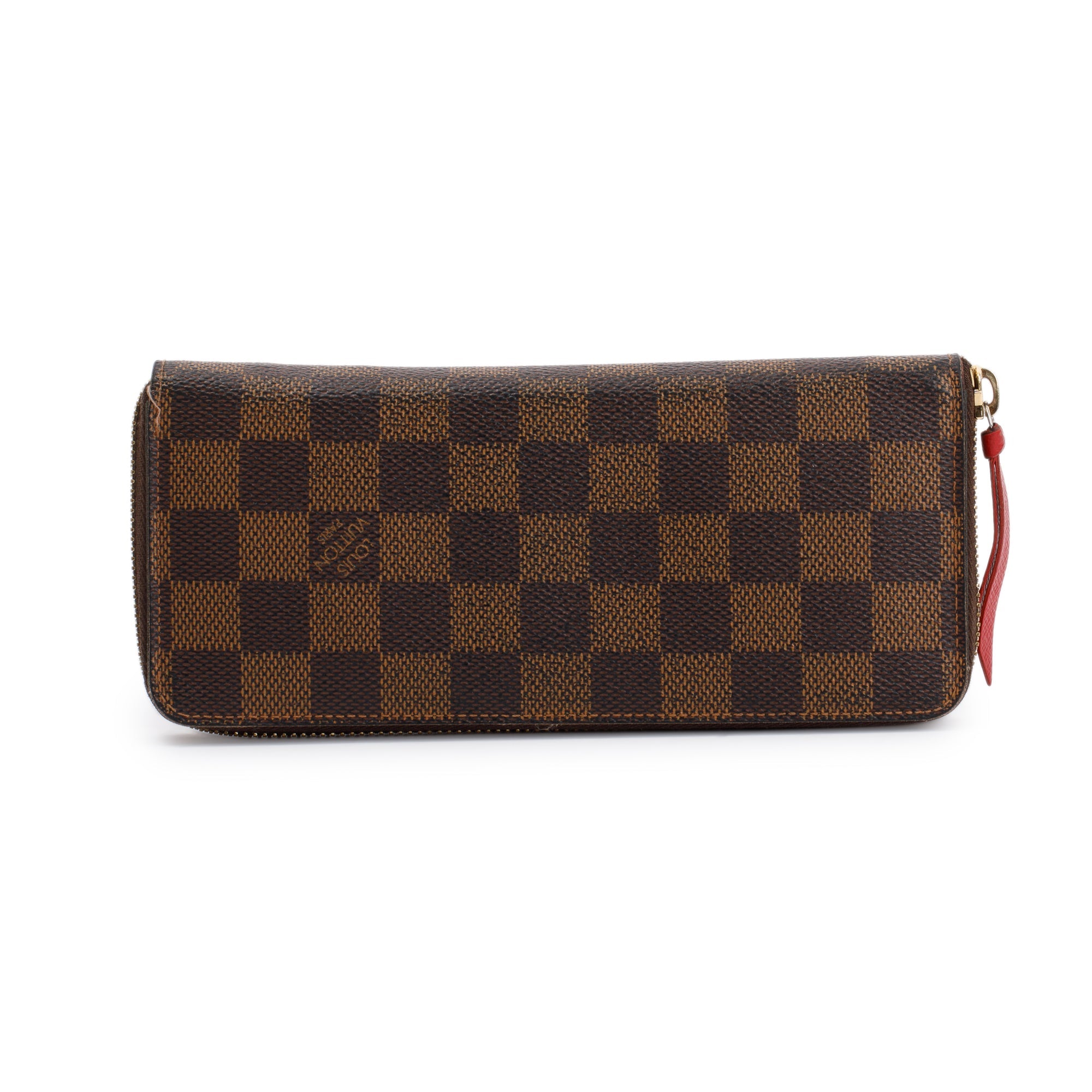 Louis Vuitton Damier Ebene Clemence Wallet w/ Box & Receipt