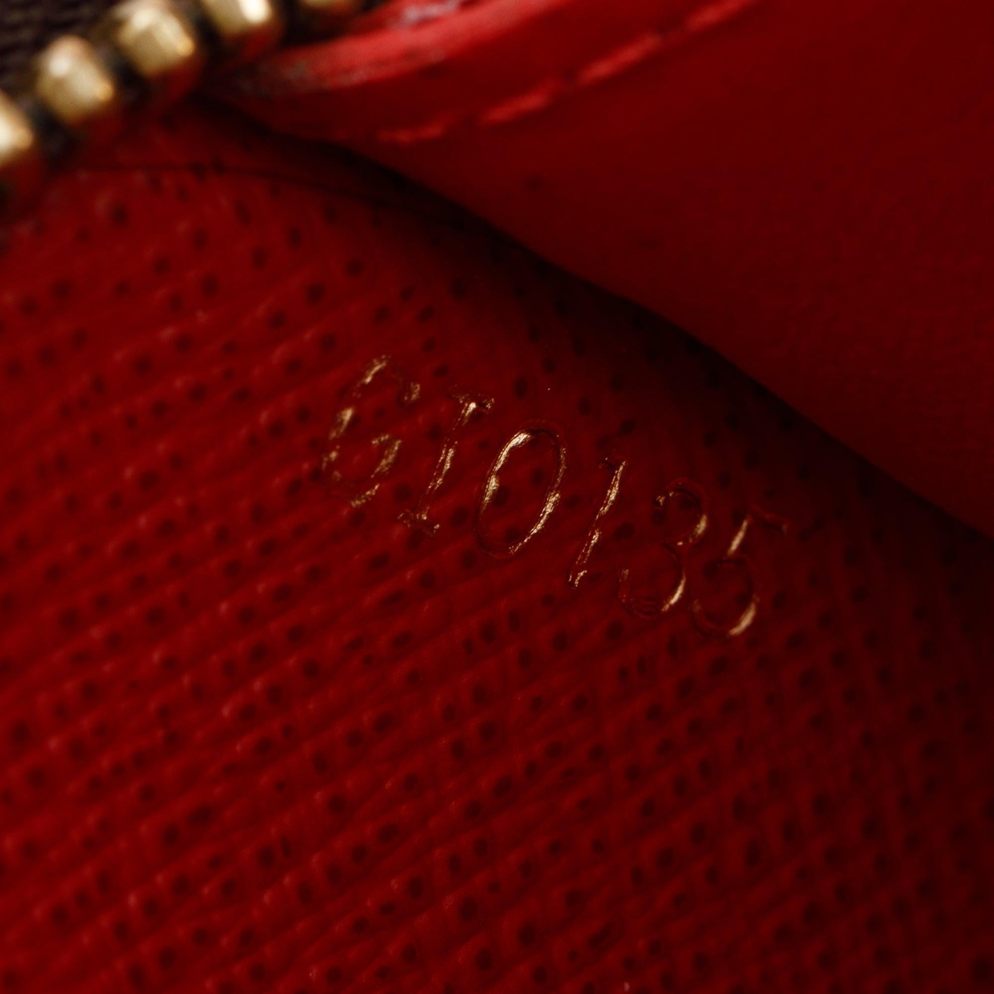 Louis Vuitton Damier Ebene Clemence Wallet w/ Box & Receipt