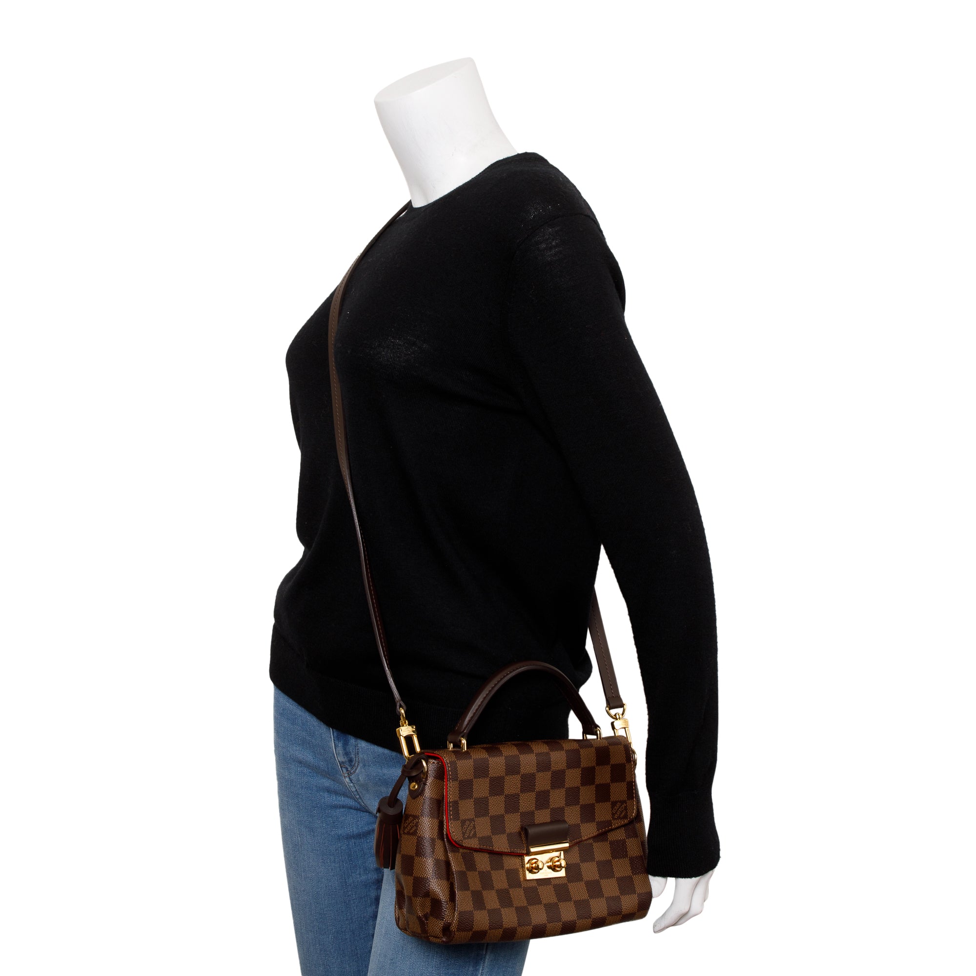 Louis Vuitton Damier Ebene Croisette Bag