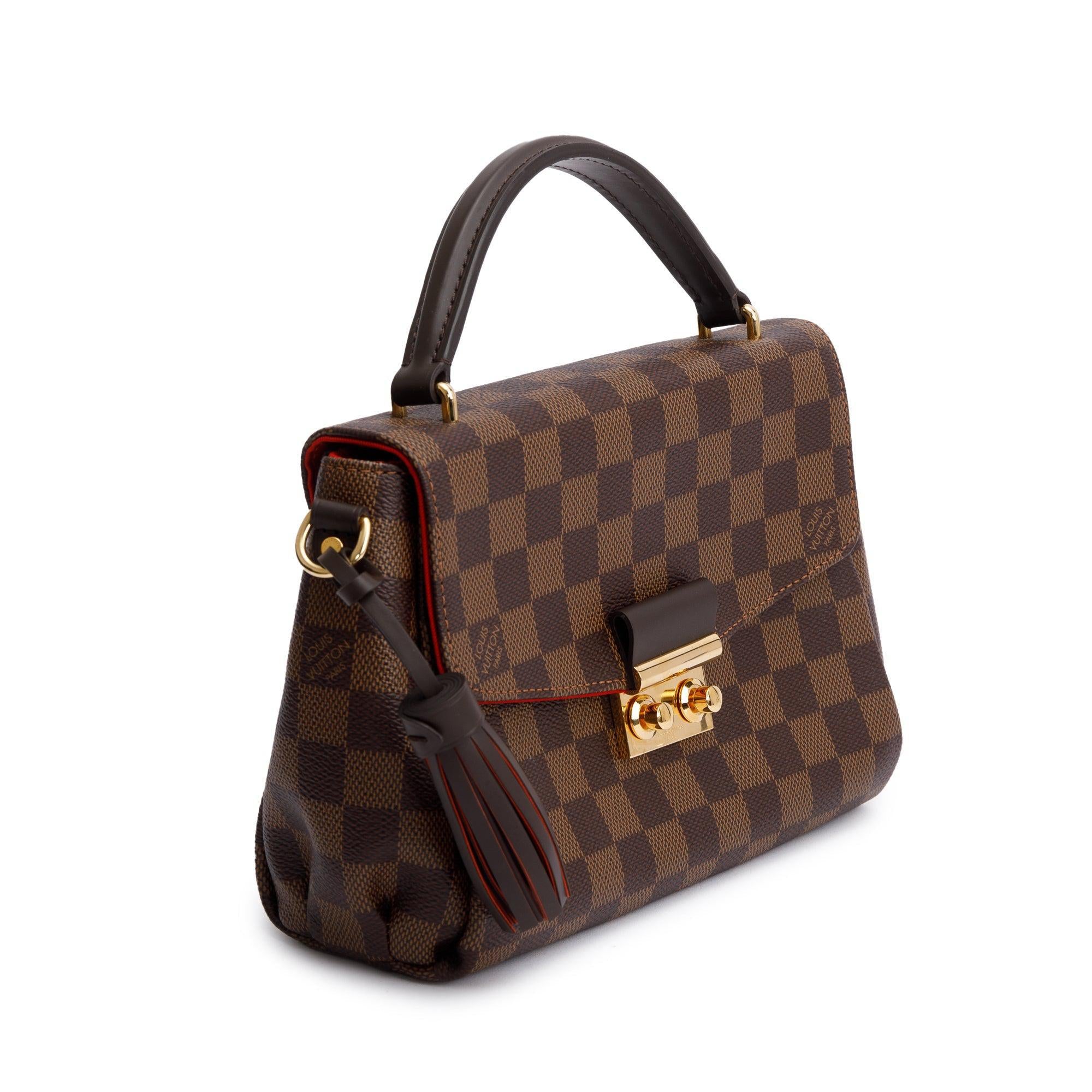 Louis Vuitton Damier Ebene Croisette Bag