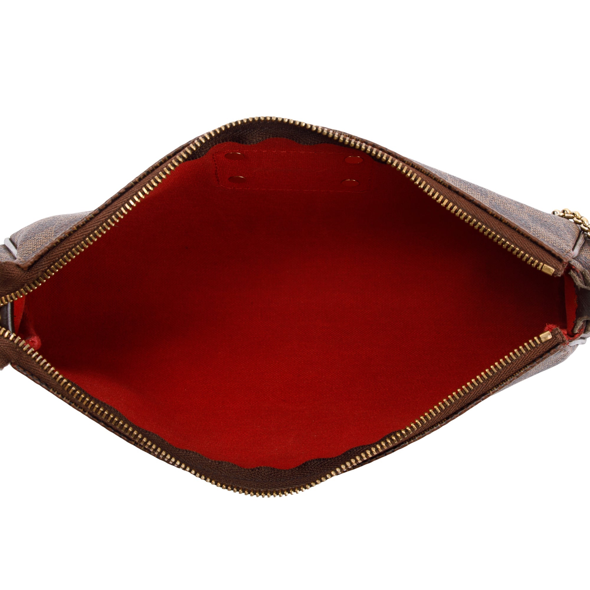 Louis Vuitton Damier Ebene Eva Clutch w/ Straps