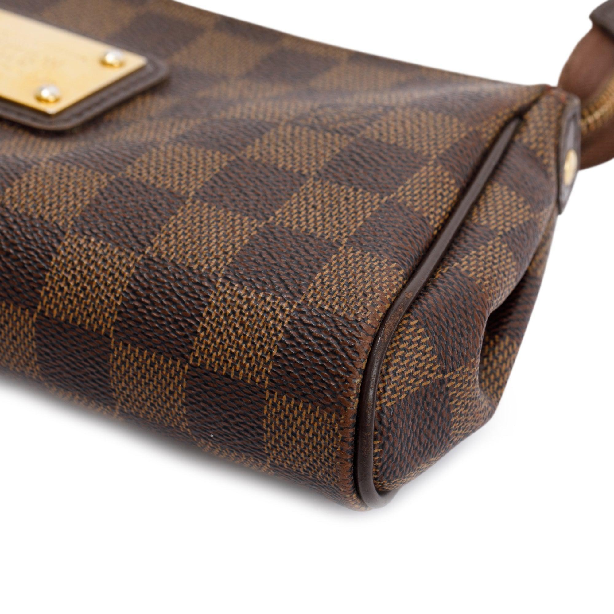 Louis Vuitton Damier Ebene Eva Clutch w/ Straps