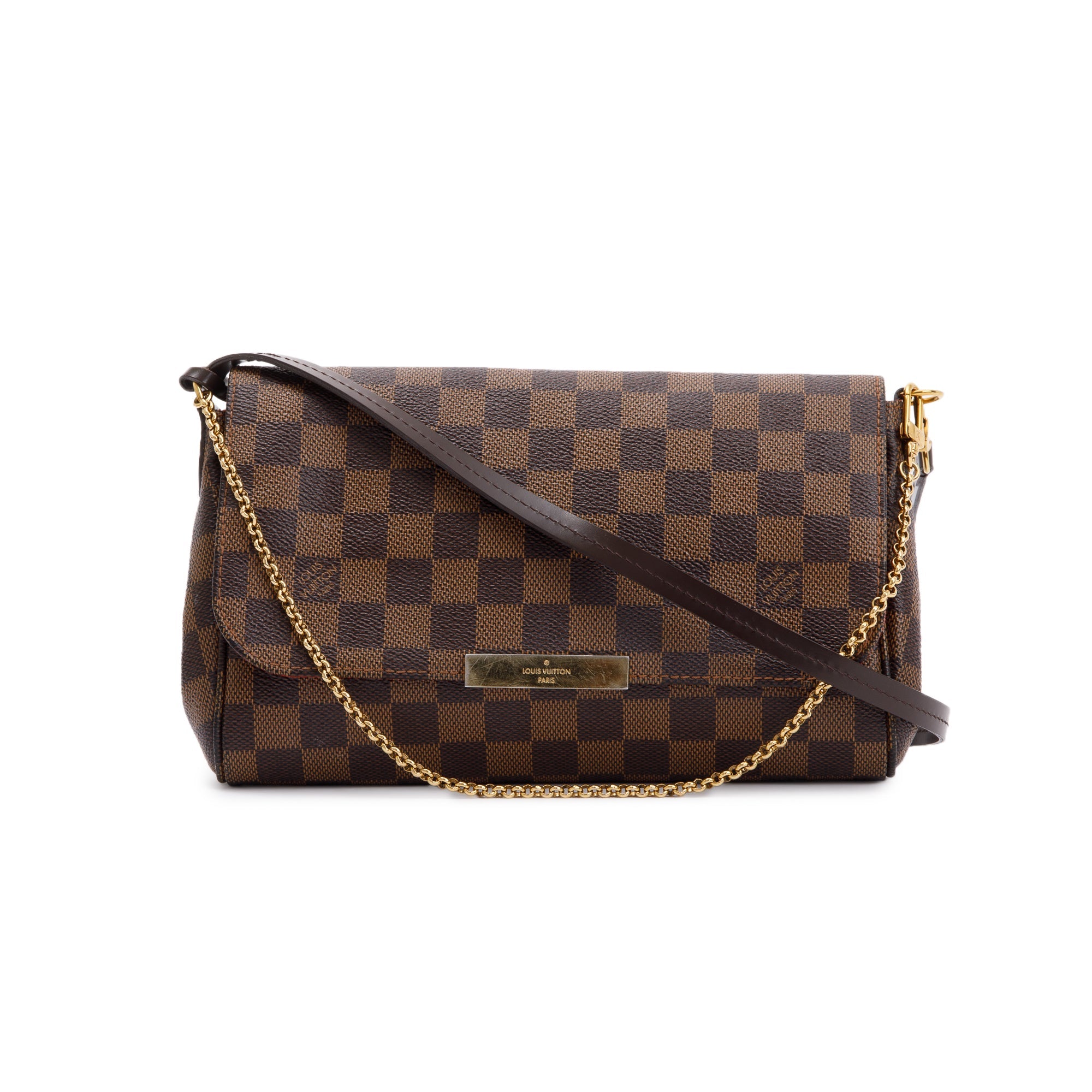 Louis Vuitton Damier Ebene Favorite MM w/ Box & Strap