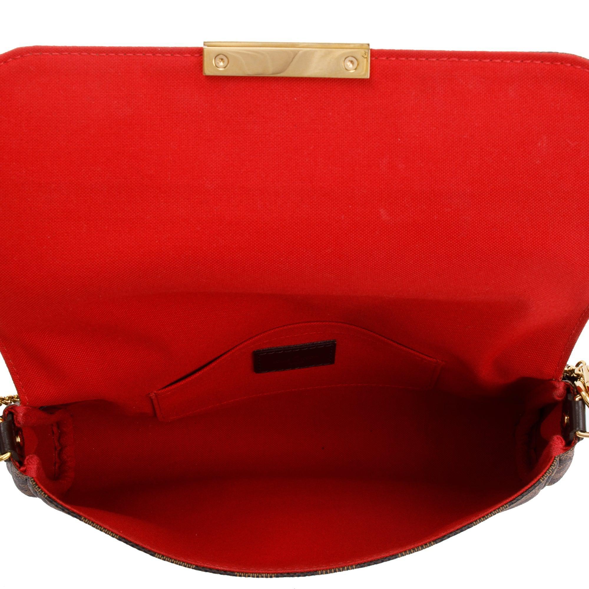 Louis Vuitton Damier Ebene Favorite MM w/ Strap