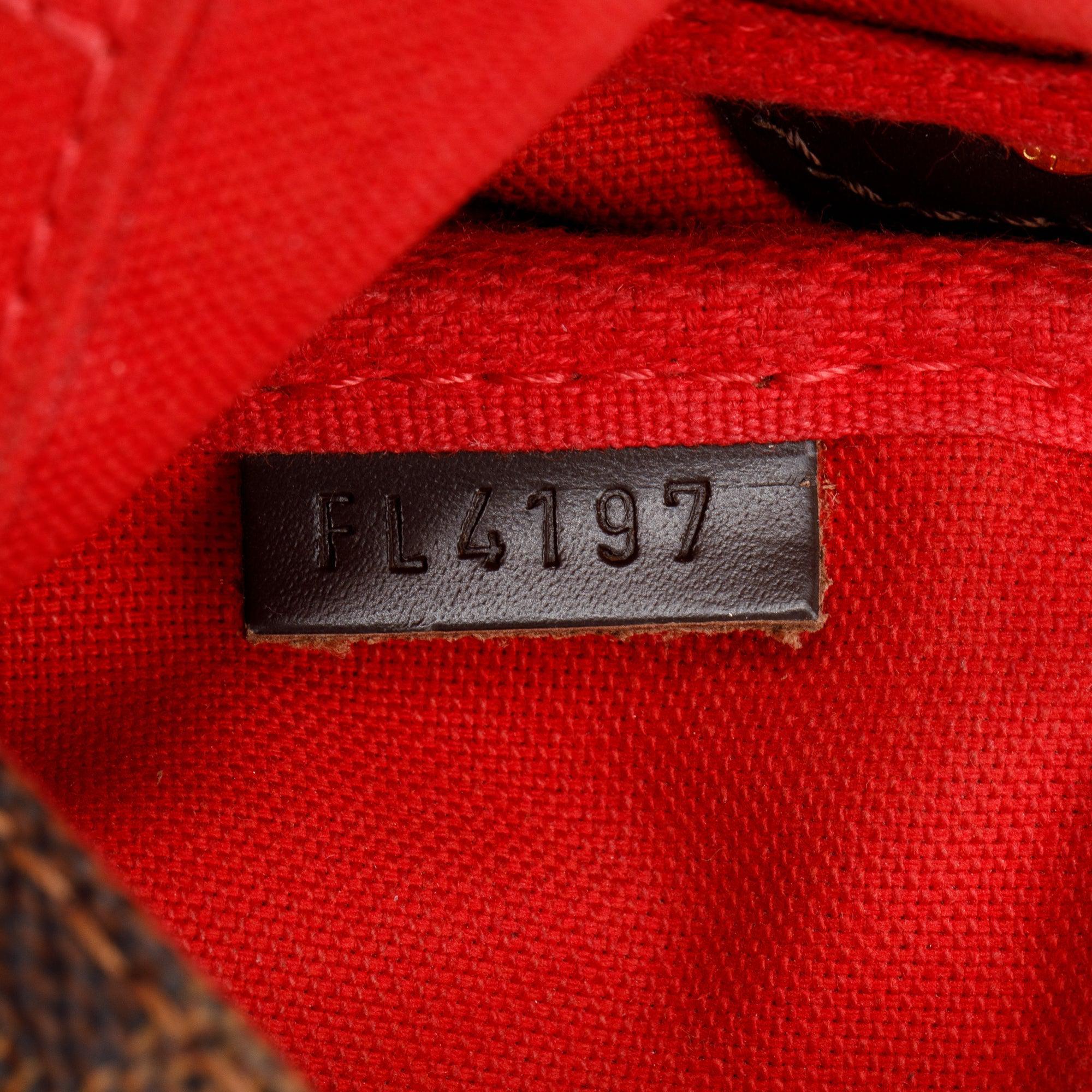 Louis Vuitton Damier Ebene Favorite MM w/ Strap, Receipt & Box