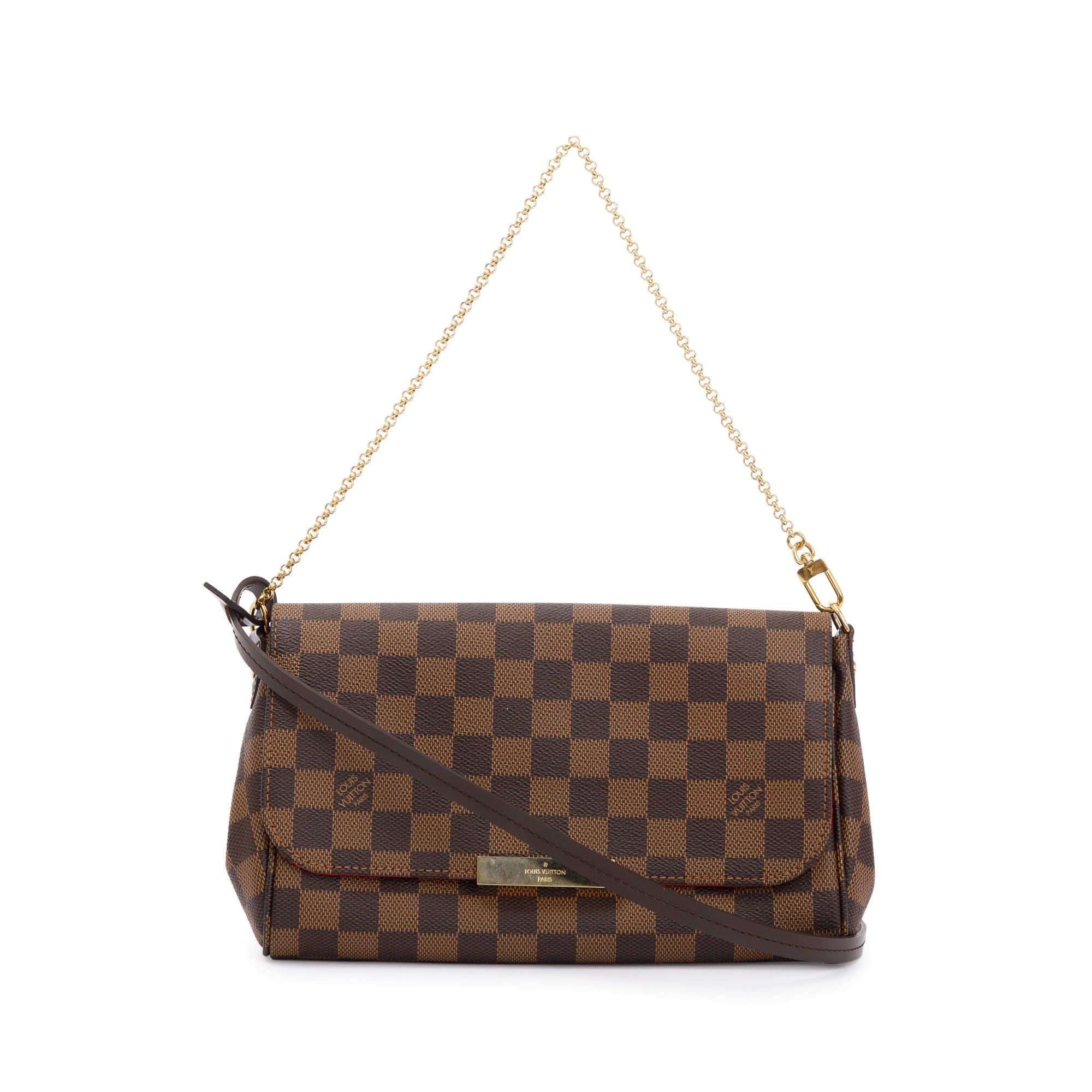 Louis Vuitton Damier Ebene Favorite MM w/ Strap
