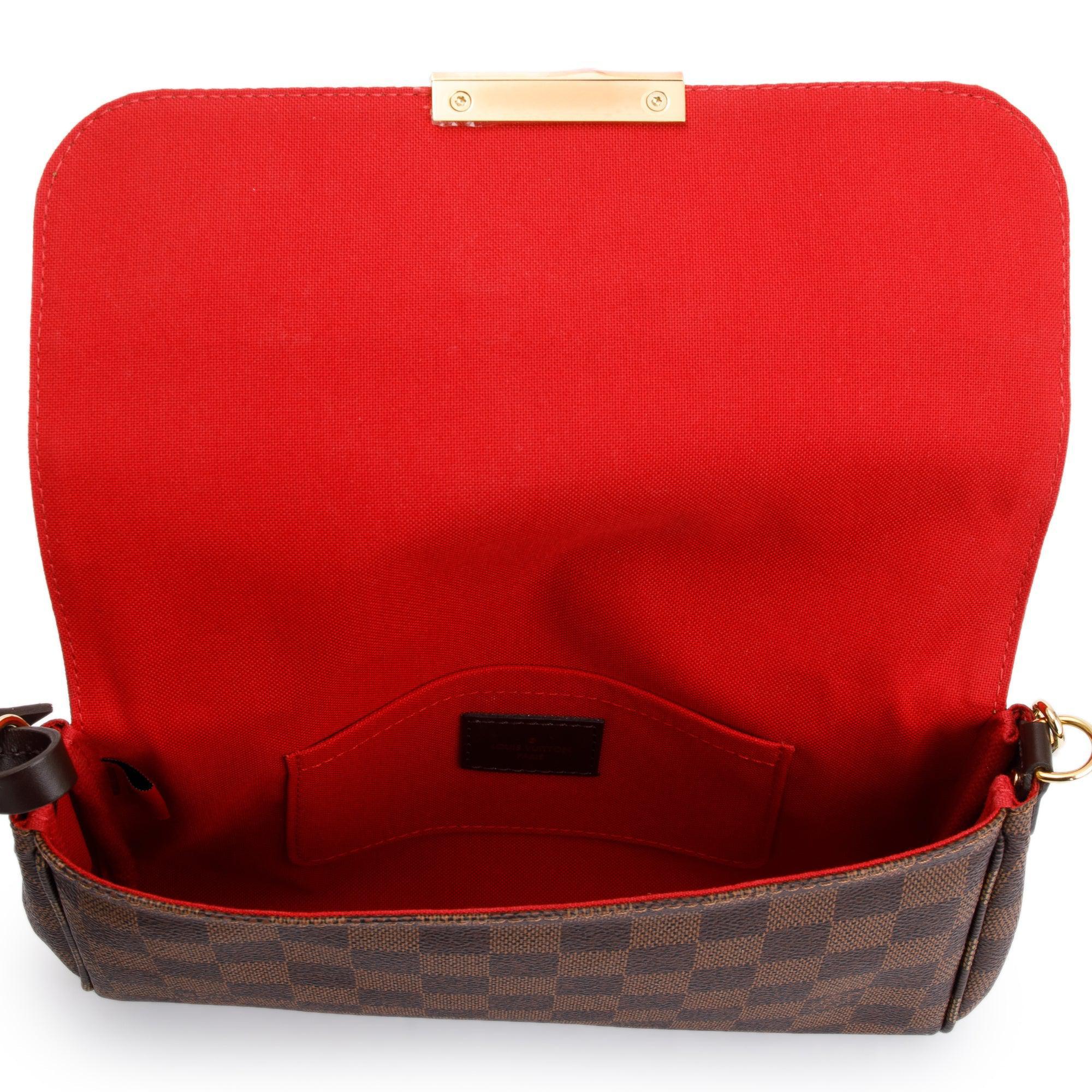 Louis Vuitton Damier Ebene Favorite MM w/ Straps