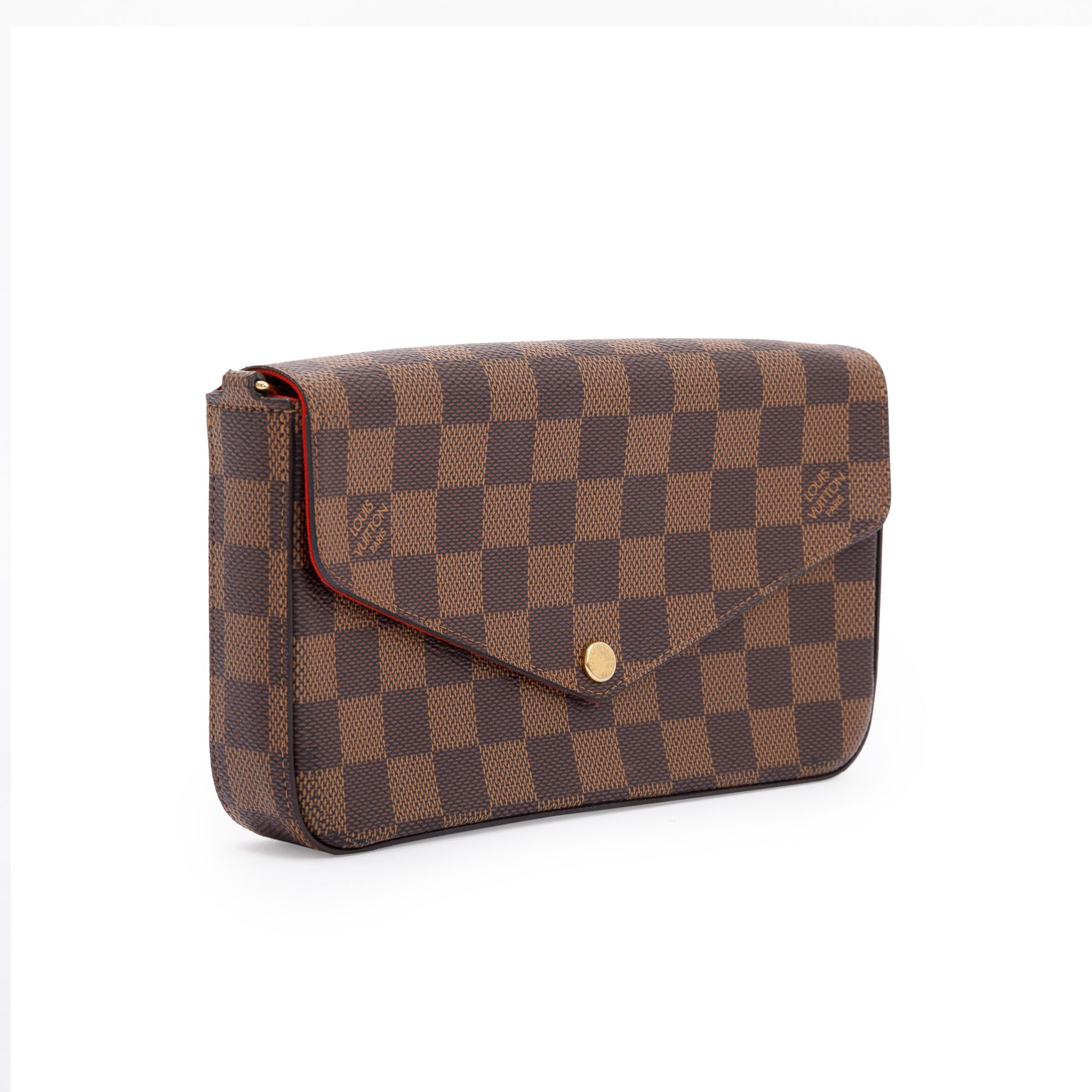 Louis Vuitton Damier Ebene Felicie Pochette Bag w/ Box & Inserts