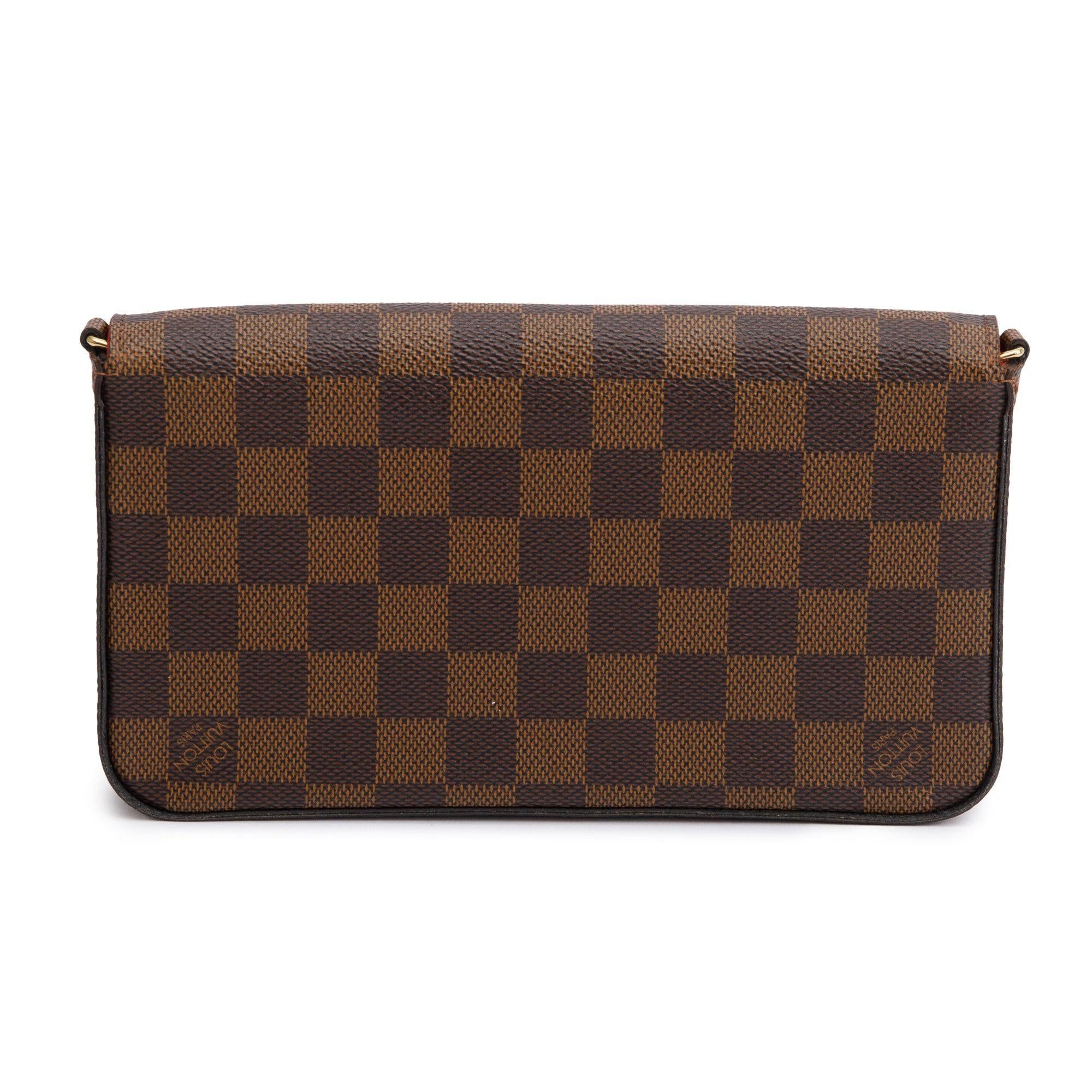 Louis Vuitton Damier Ebene Felicie Pochette w/ Inserts, Box & Receipt