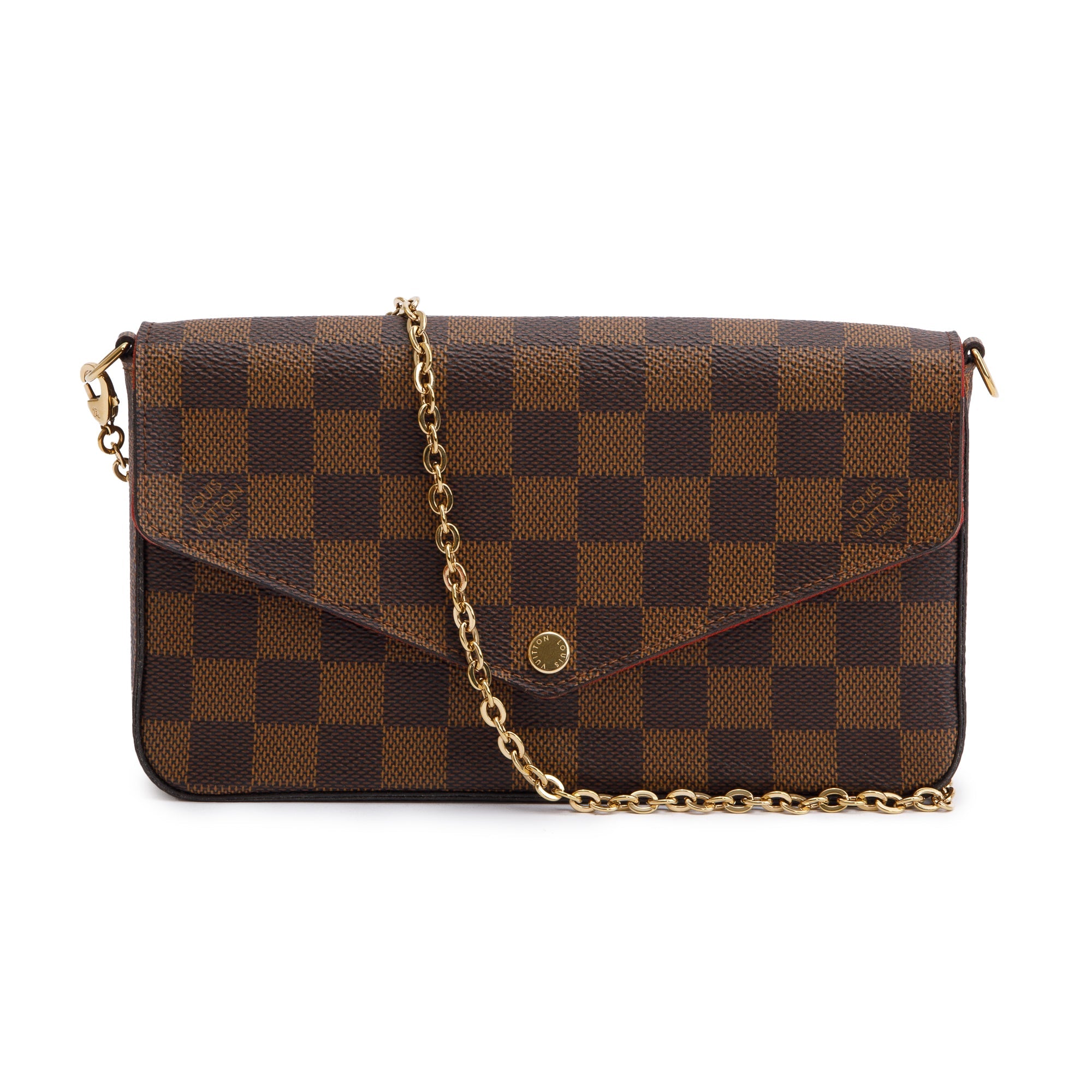Louis Vuitton Damier Ebene Felicie Pochette w/ Inserts, Box & Receipt