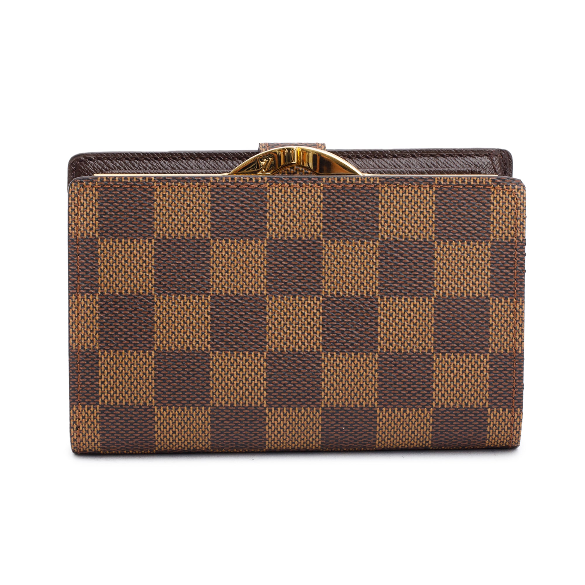 Louis Vuitton Damier Ebene French Purse Compact Wallet
