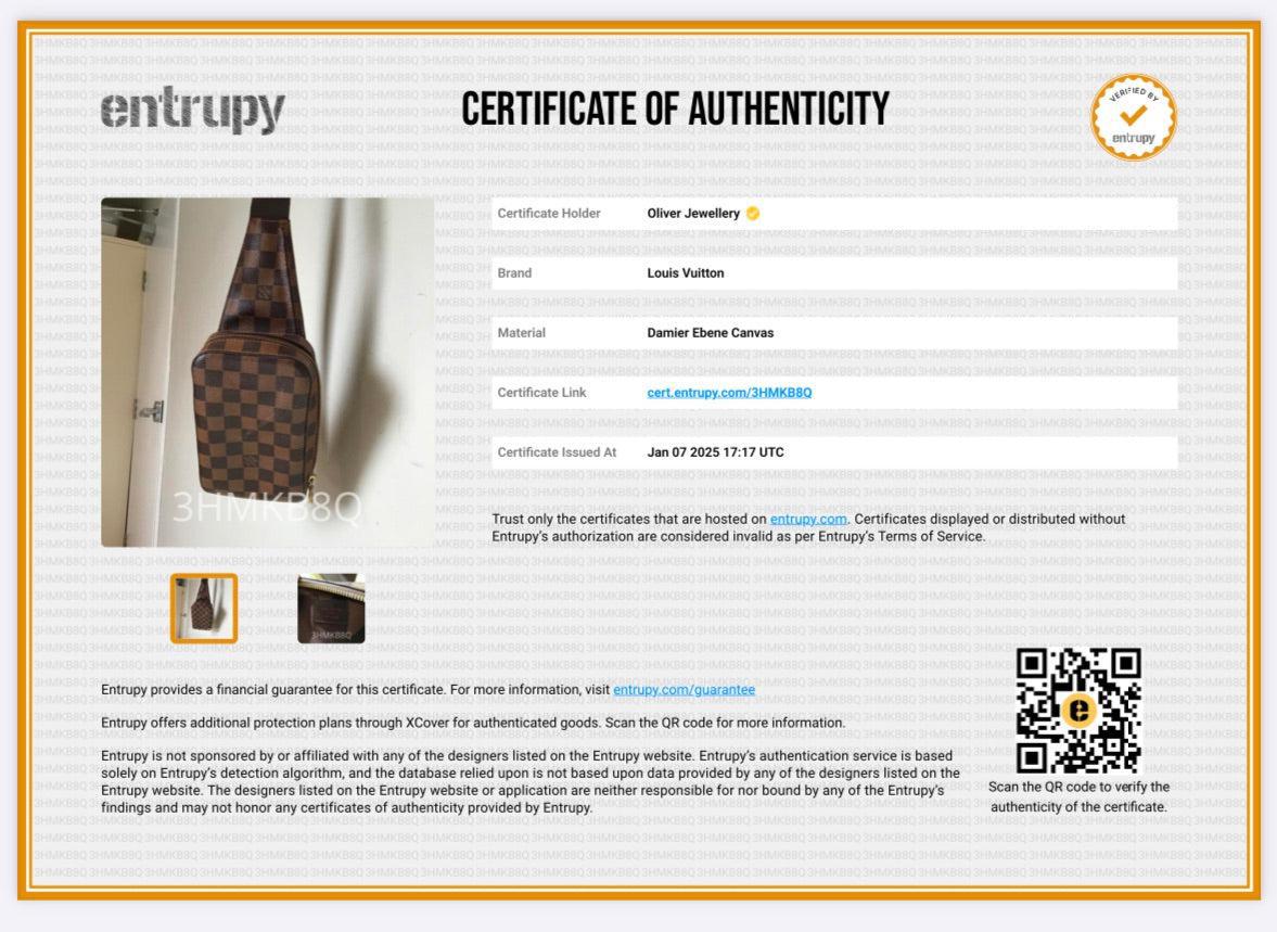 Louis Vuitton Damier Ebene Geronimos Waist Bag