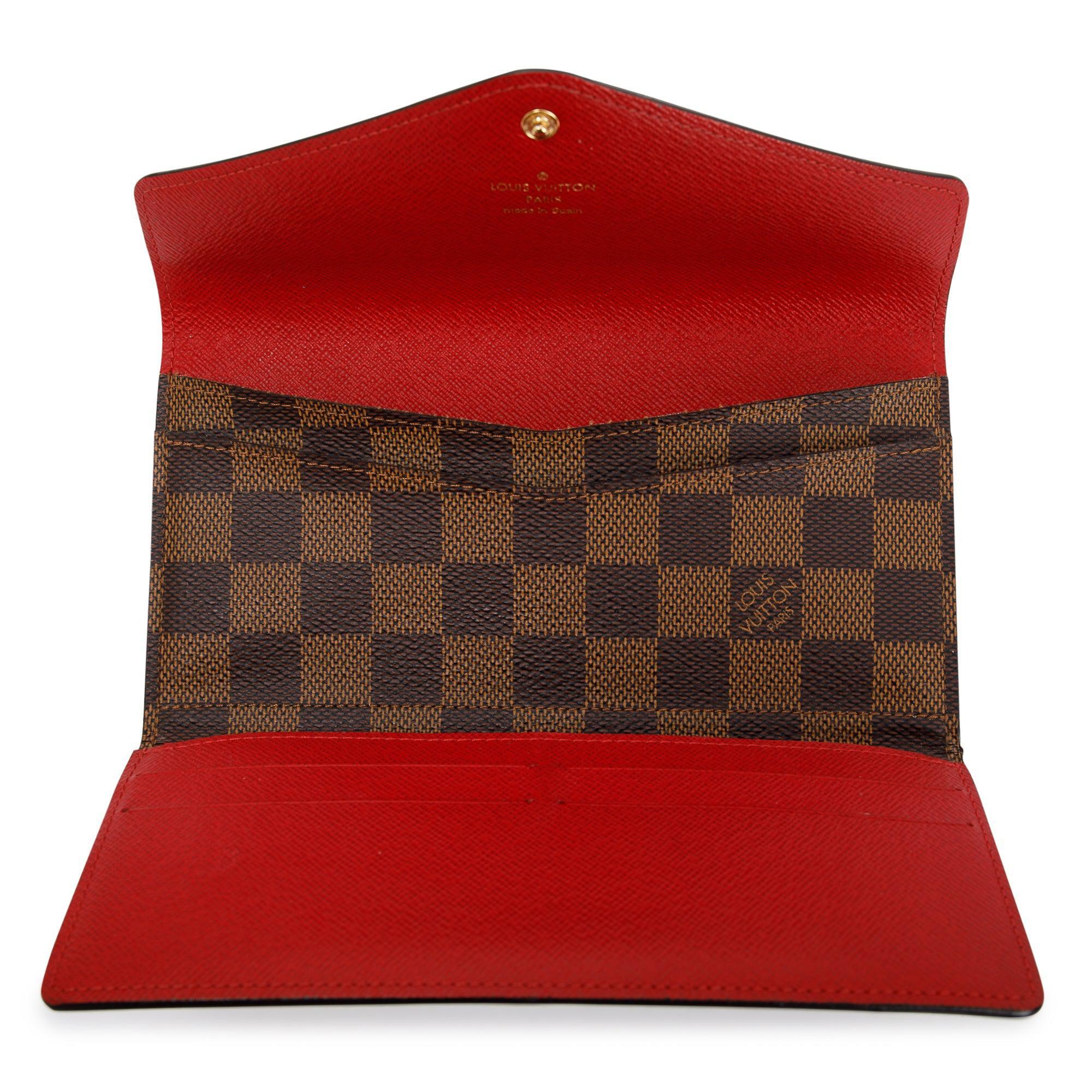 Louis Vuitton Damier Ebene Josephine Wallet w/ Box & Receipt