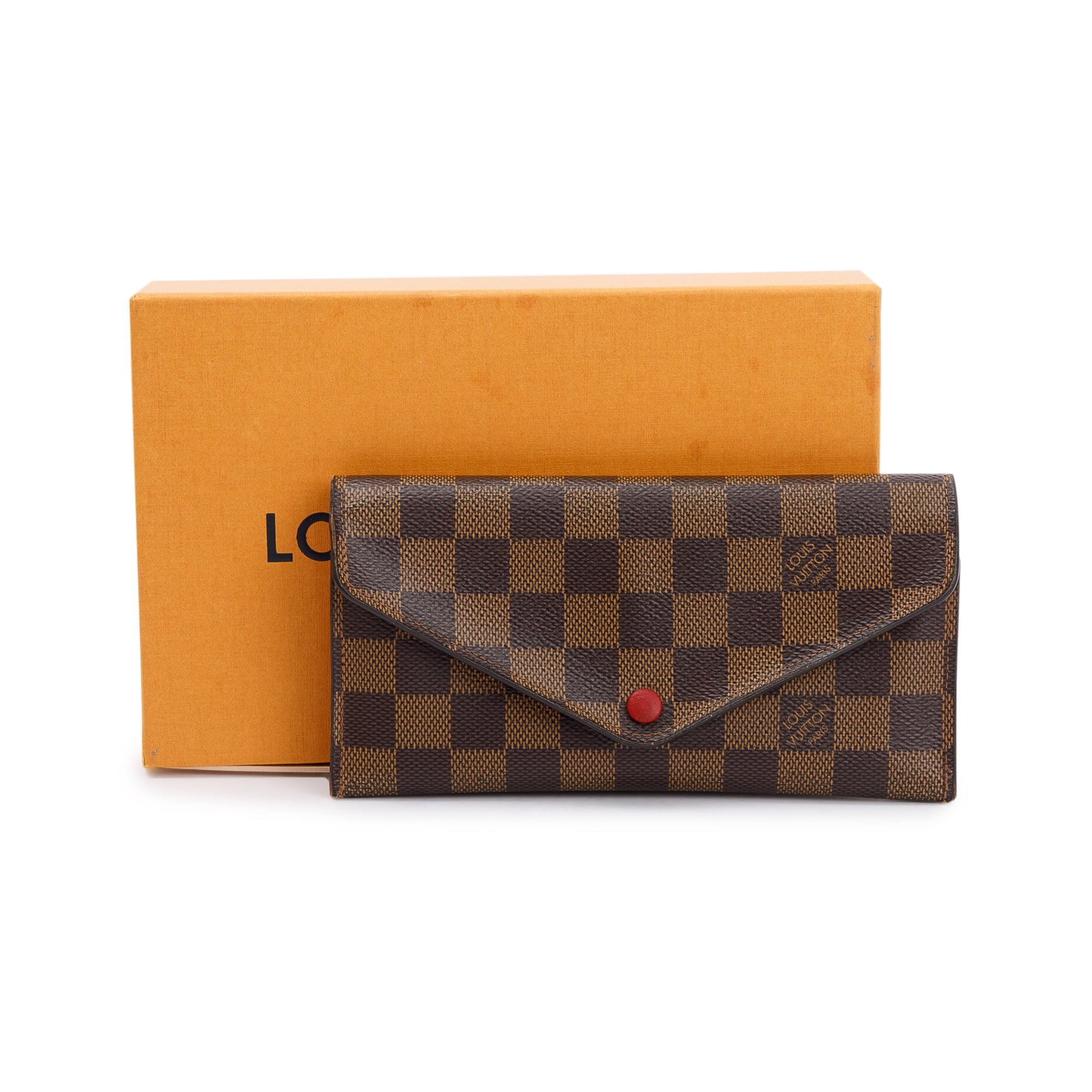 Louis Vuitton Damier Ebene Josephine Wallet w/ Box & Receipt